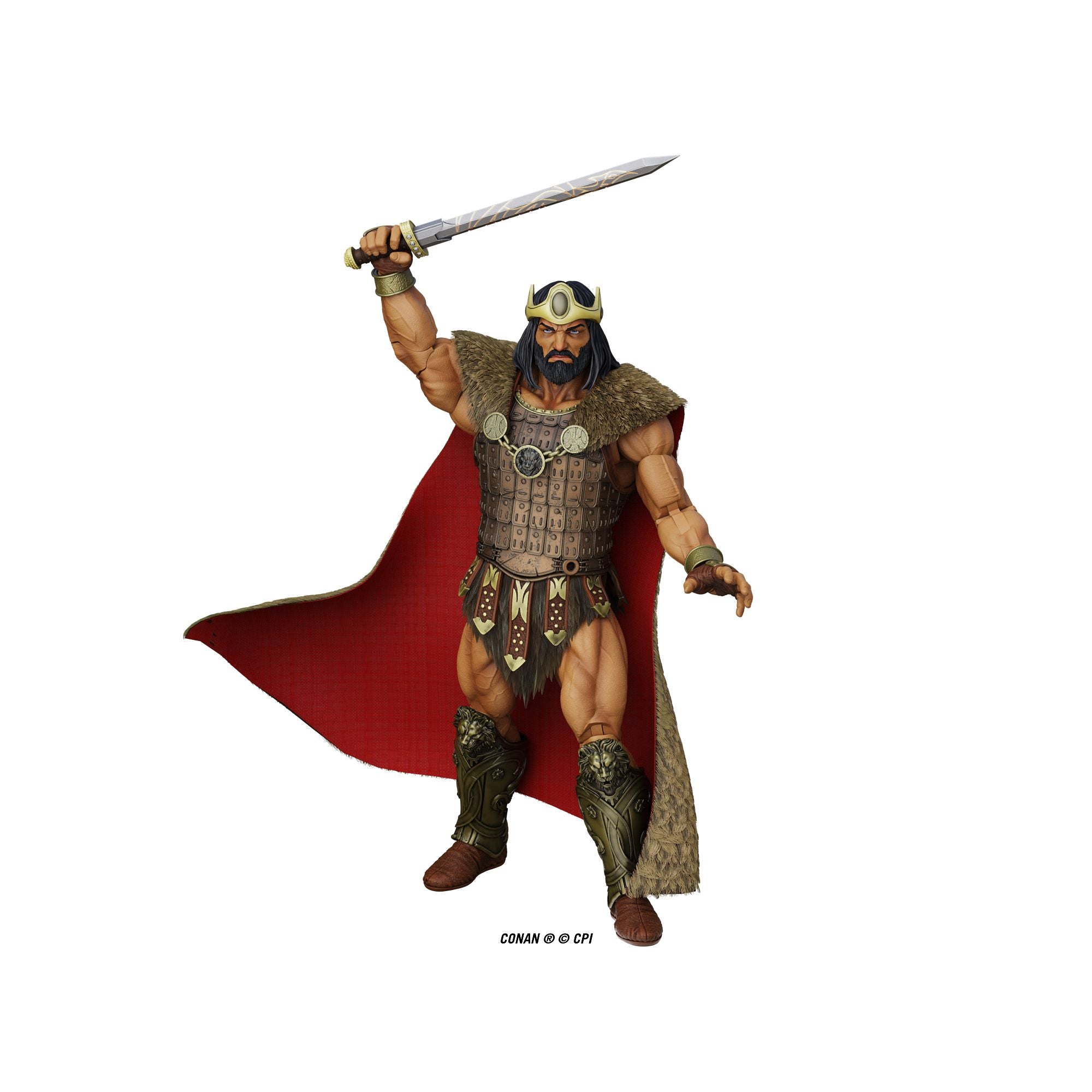 Boss Fight Epic HACKS King Conan action figure con mantello