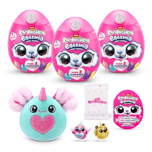 Rainbocorns Eggzania Baby Mania peluche sorpresa 3 pack