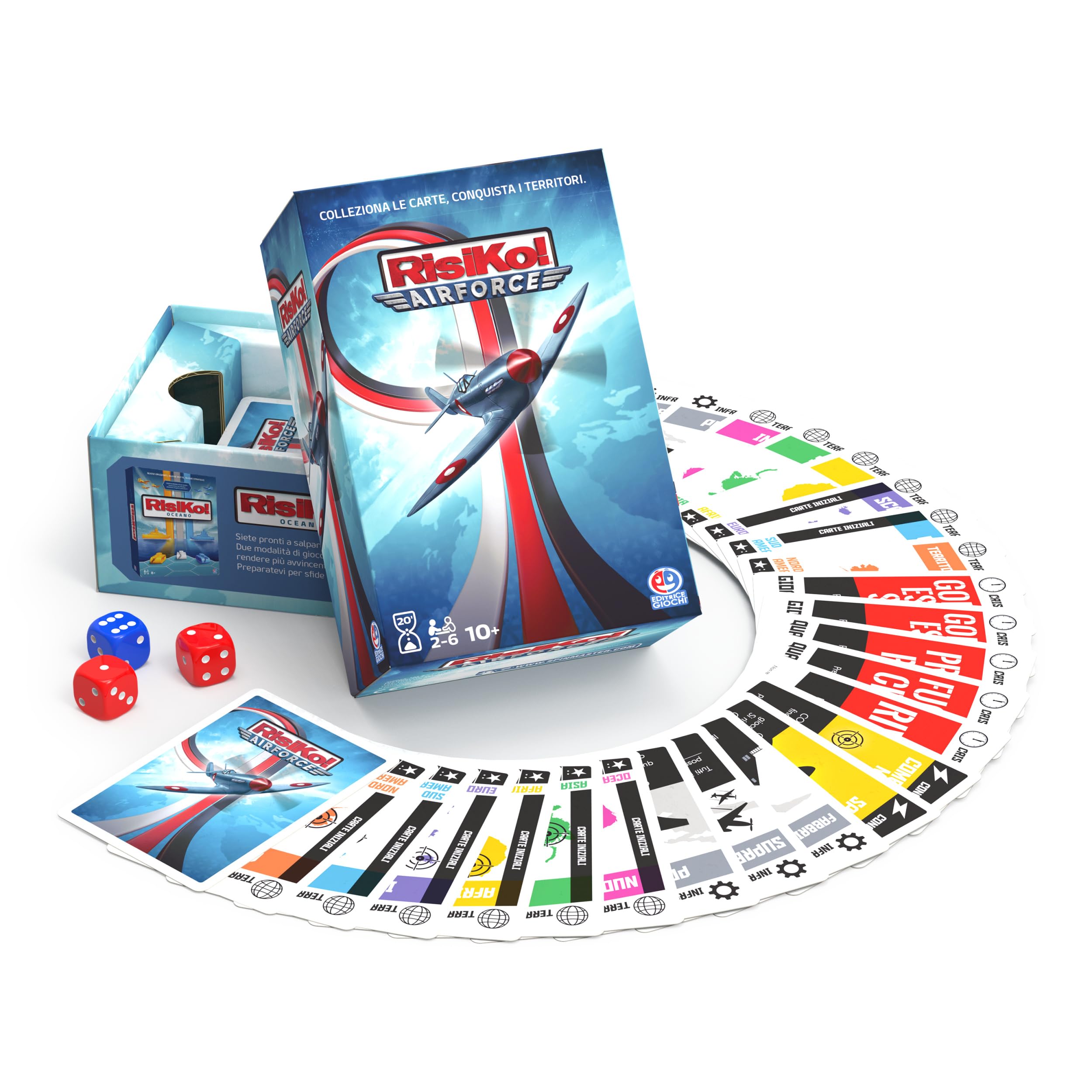 RisiKo Airforce Spin Master gioco carte strategico 10+ anni