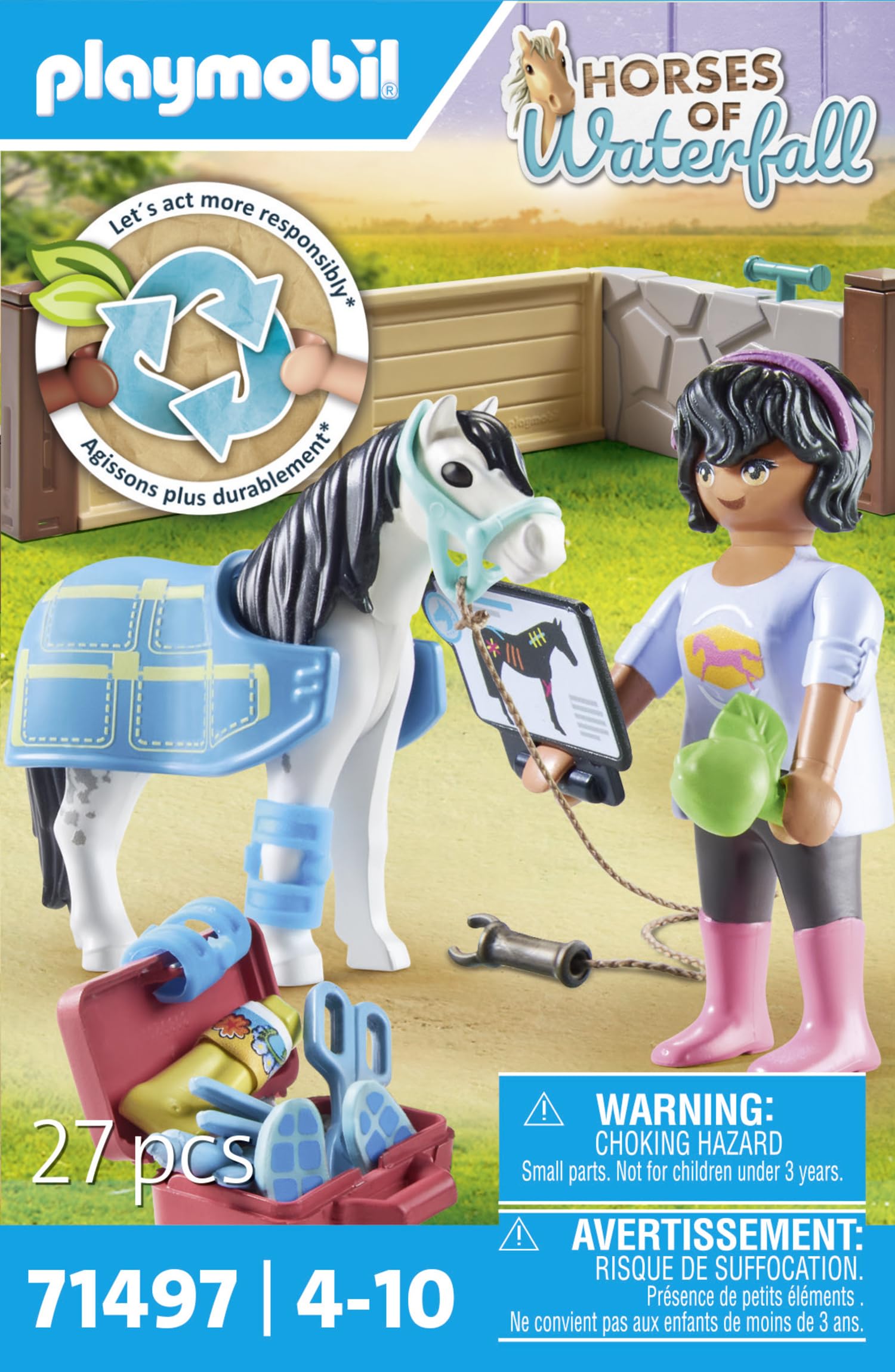 Playmobil Horses 71497 Veterinaria Cavalli playset 27 pezzi
