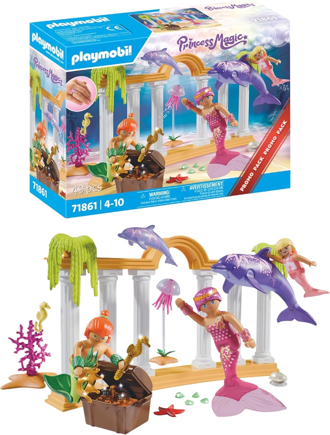 PLAYMOBIL Princess Magic 71501 Sirenetta con delfini