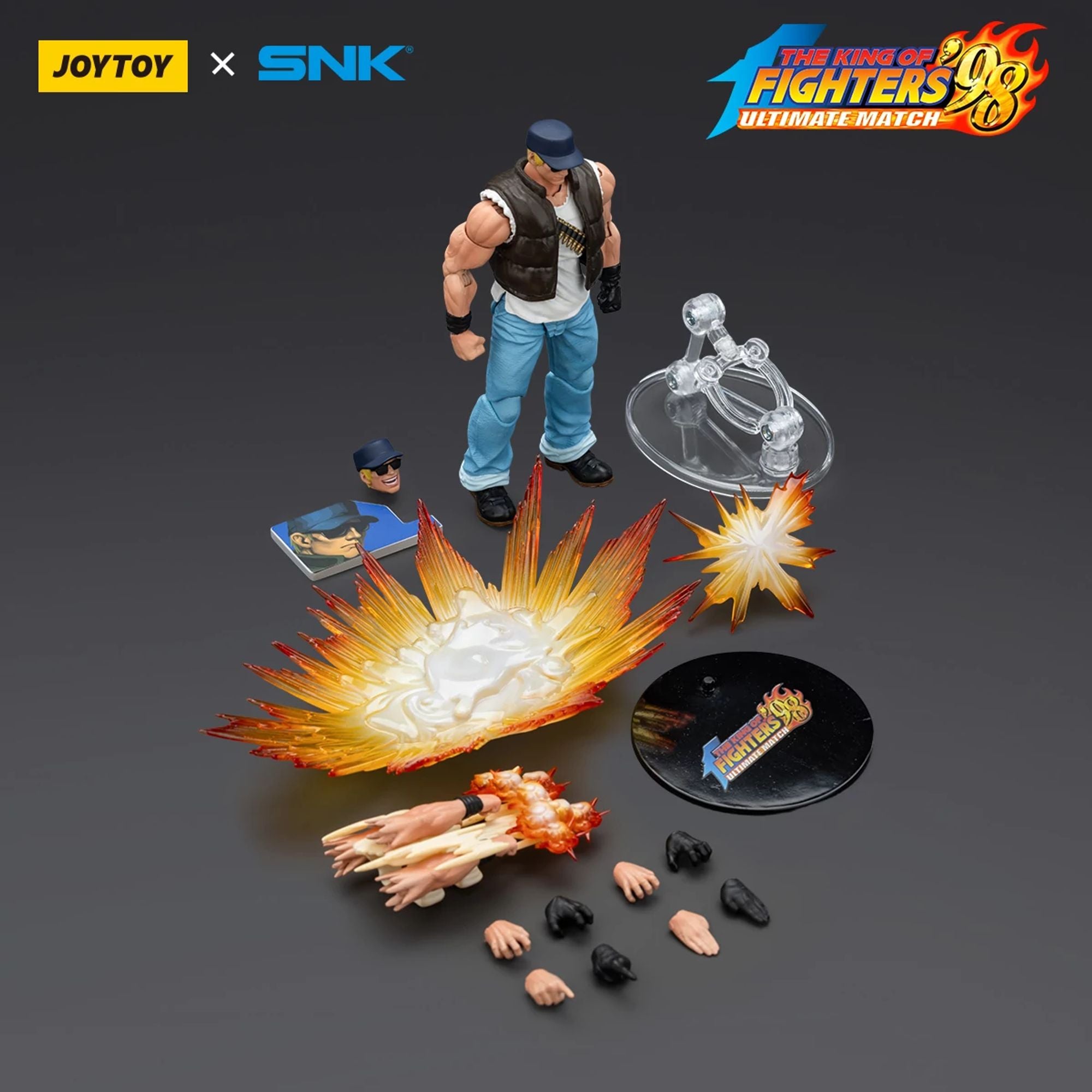 JoyToy SNK KOF 98UM Clark Still action figure 1/18 Ikari