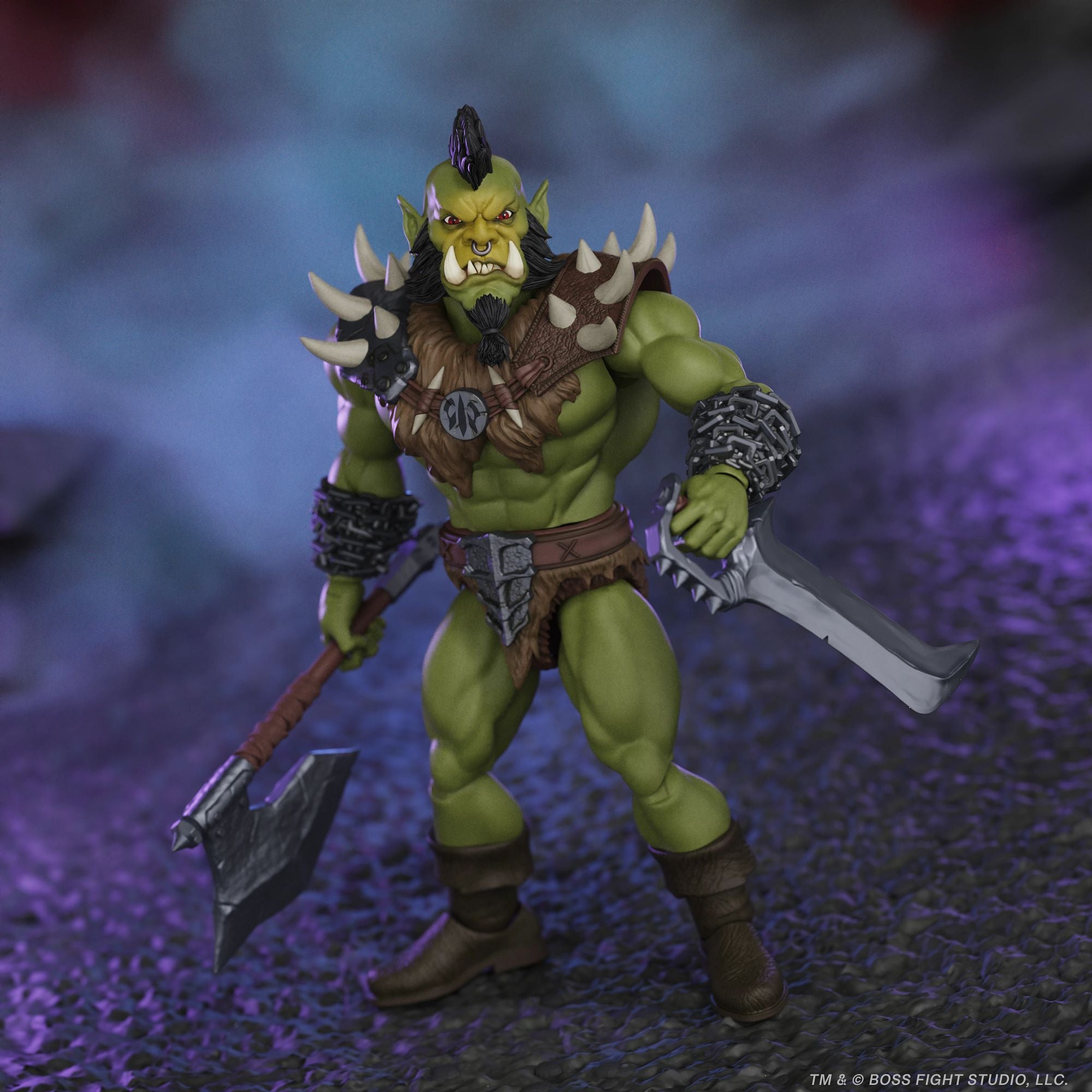 Boss Fight Studio Orc Warrior Chieftain action figure fantasy