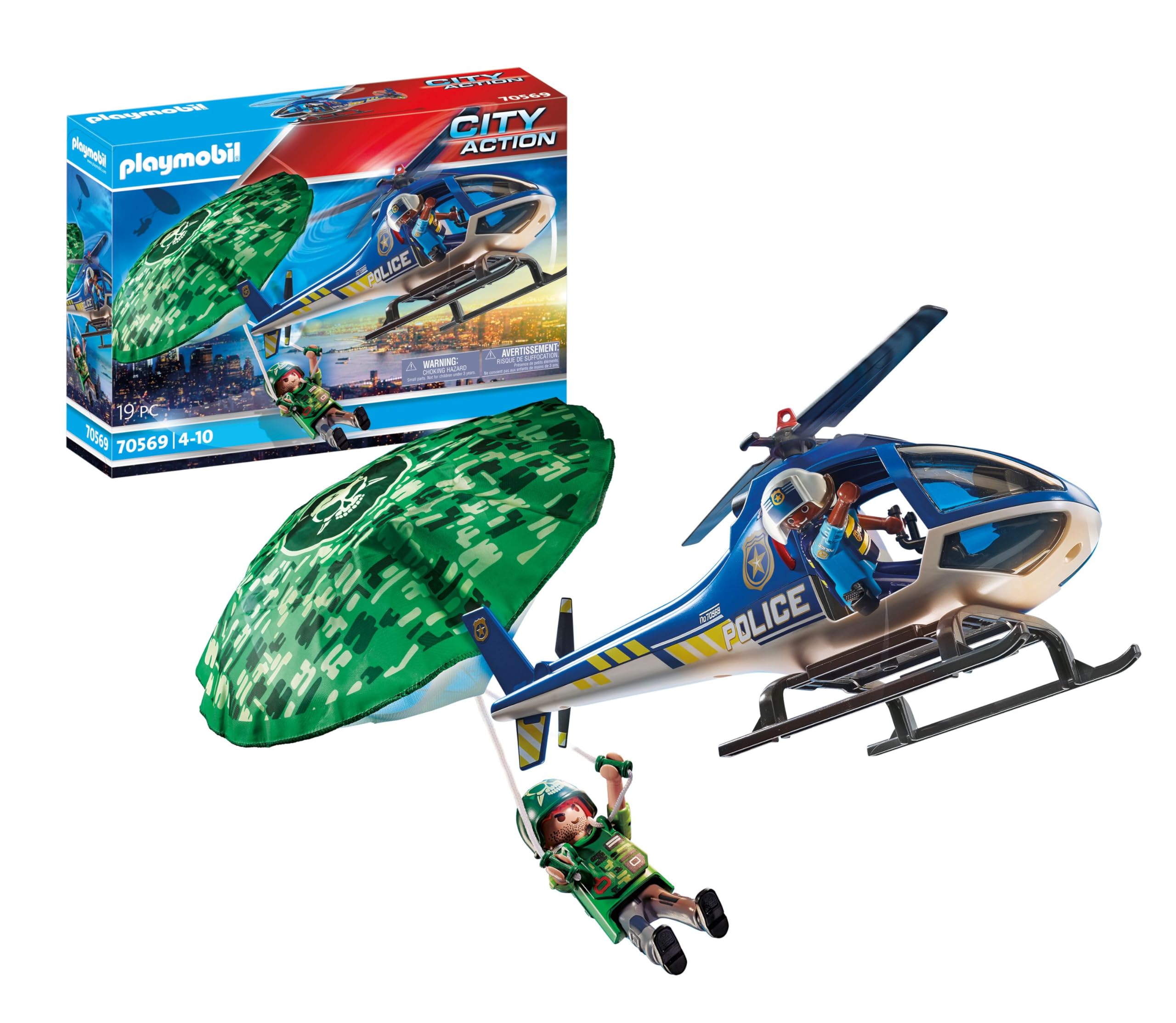 PLAYMOBIL City Action 70572 quad polizia con ladro 32 pezzi