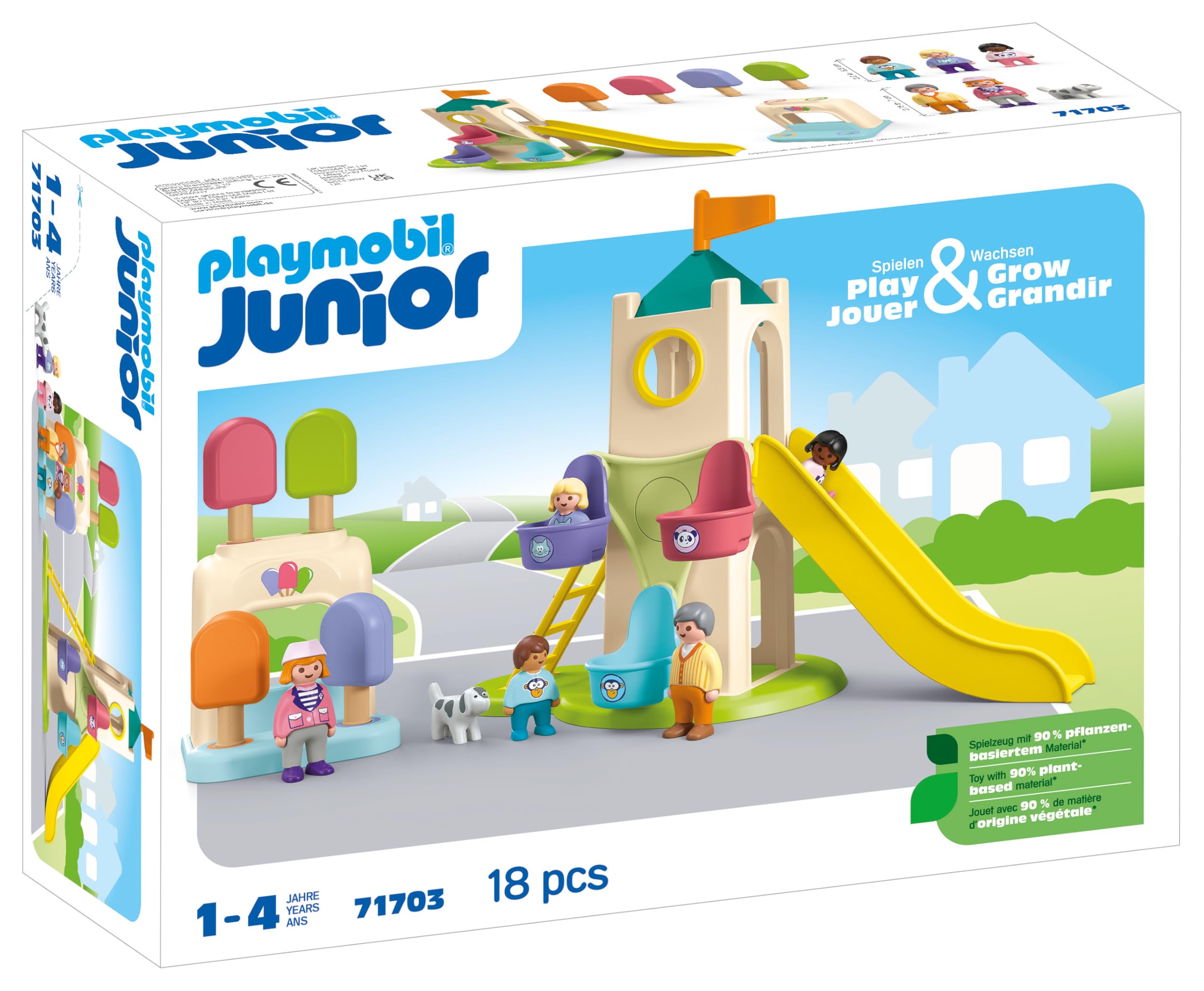 Playmobil Junior 71703 Parco Giochi Avventura Gioco 18 Pezzi 12M+