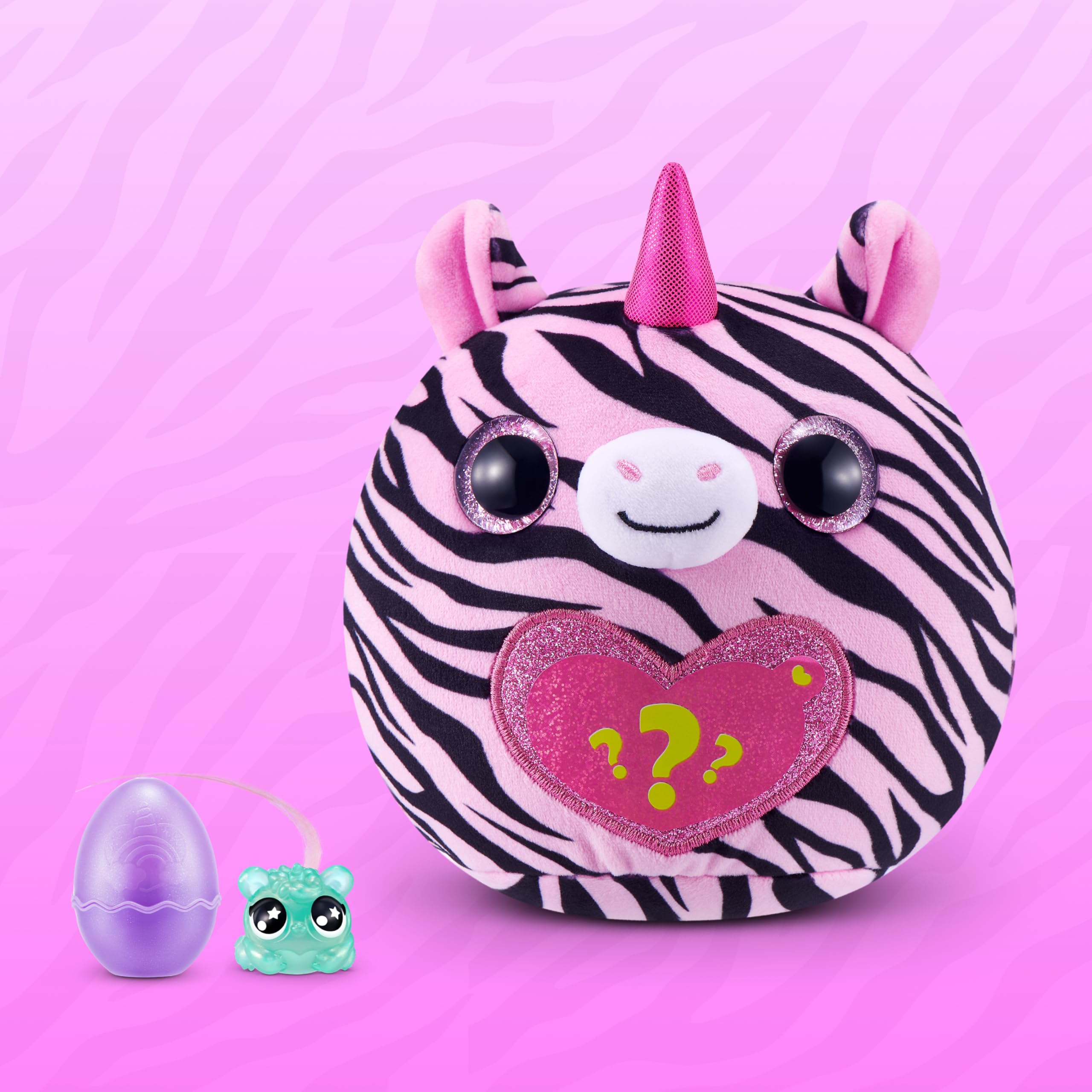 Rainbocorns Wild Heart Surprise Zebra peluche uovo 10 sorprese