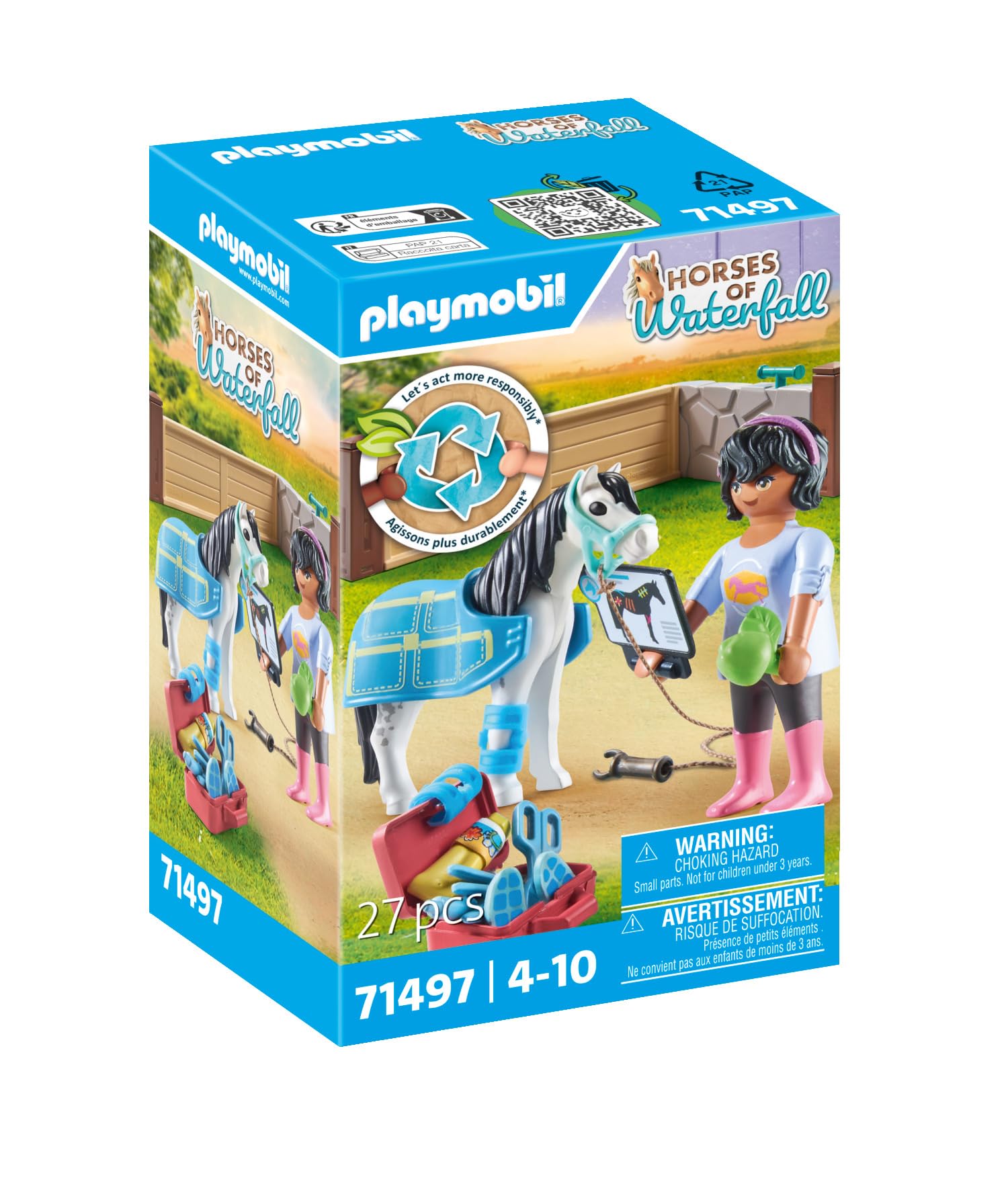 Playmobil Horses 71497 Veterinaria Cavalli playset 27 pezzi