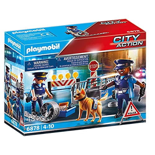 Playmobil City Action 6878 playset Blocco stradale 48 pezzi