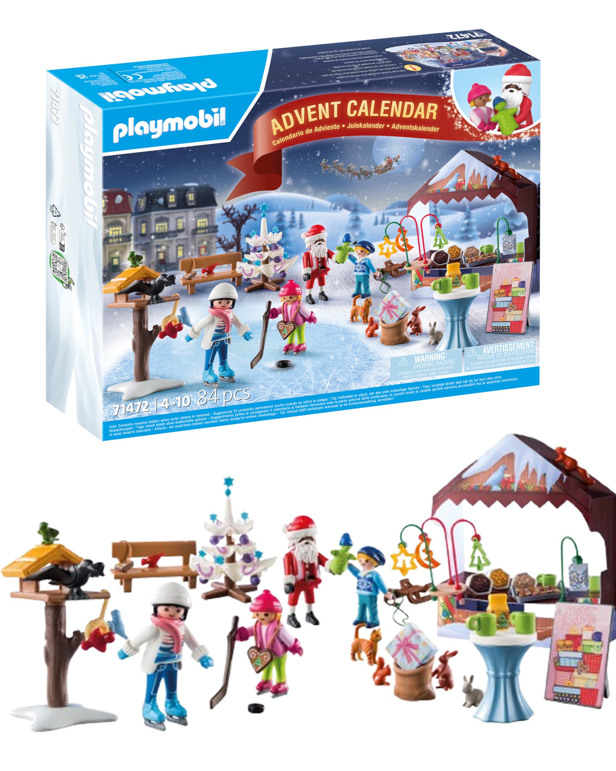 PLAYMOBIL Christmas 71472 Calendario Avvento mercatini