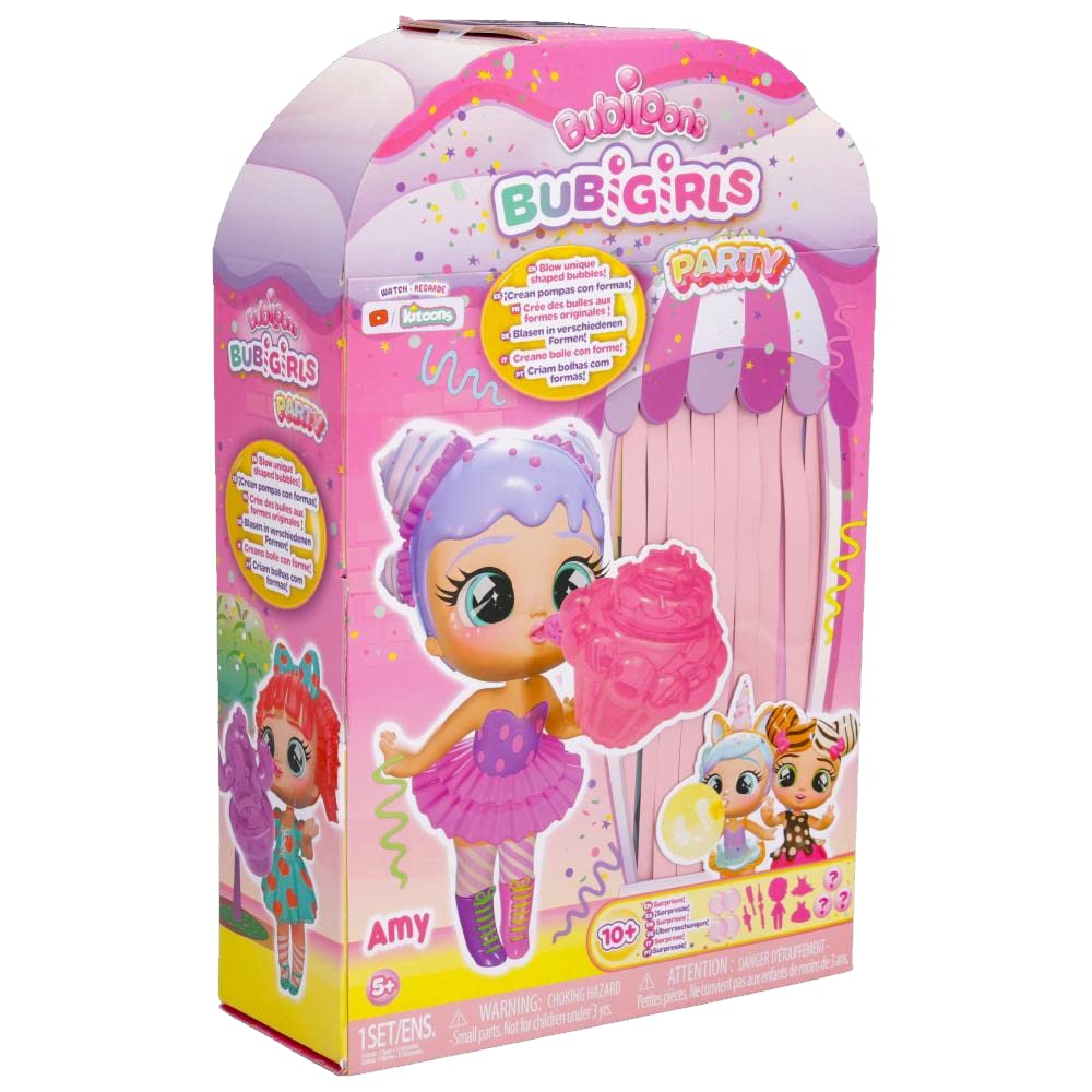 Bubiloons Bubigirls Amy bambola gonfia palloncini 12 accessori