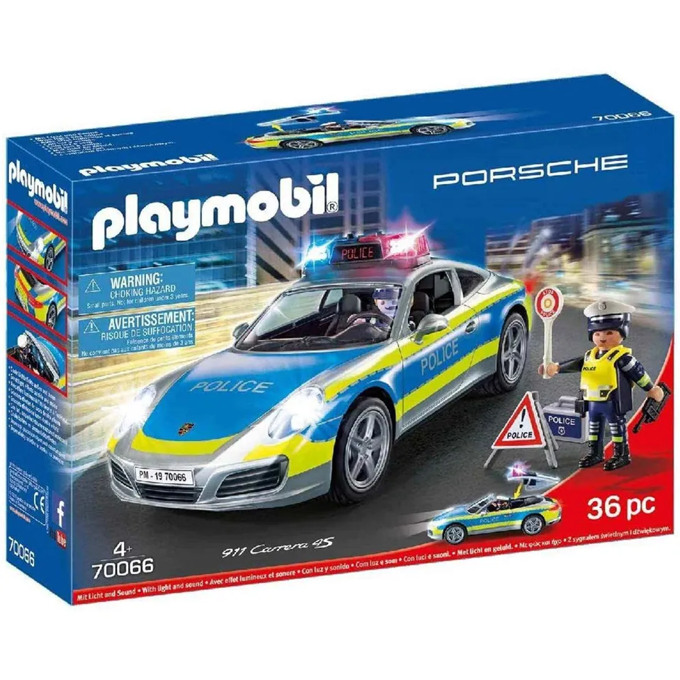 Playmobil 70066 Porsche 911 Carrera 4S Police con luci