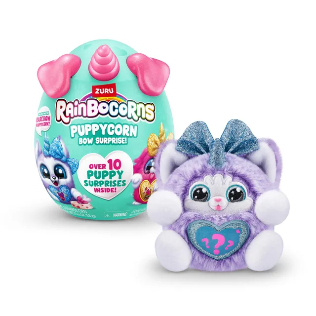 Rainbocorns Puppycorn Surprise Rufus Husky peluche 5 sorprese