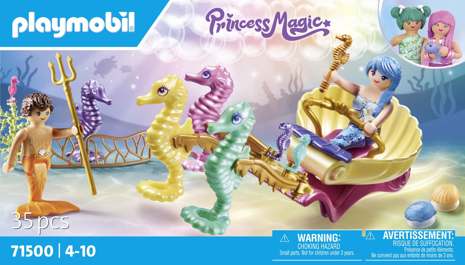 PLAYMOBIL Princess Magic 71500 carrozza sirene 35 pezzi