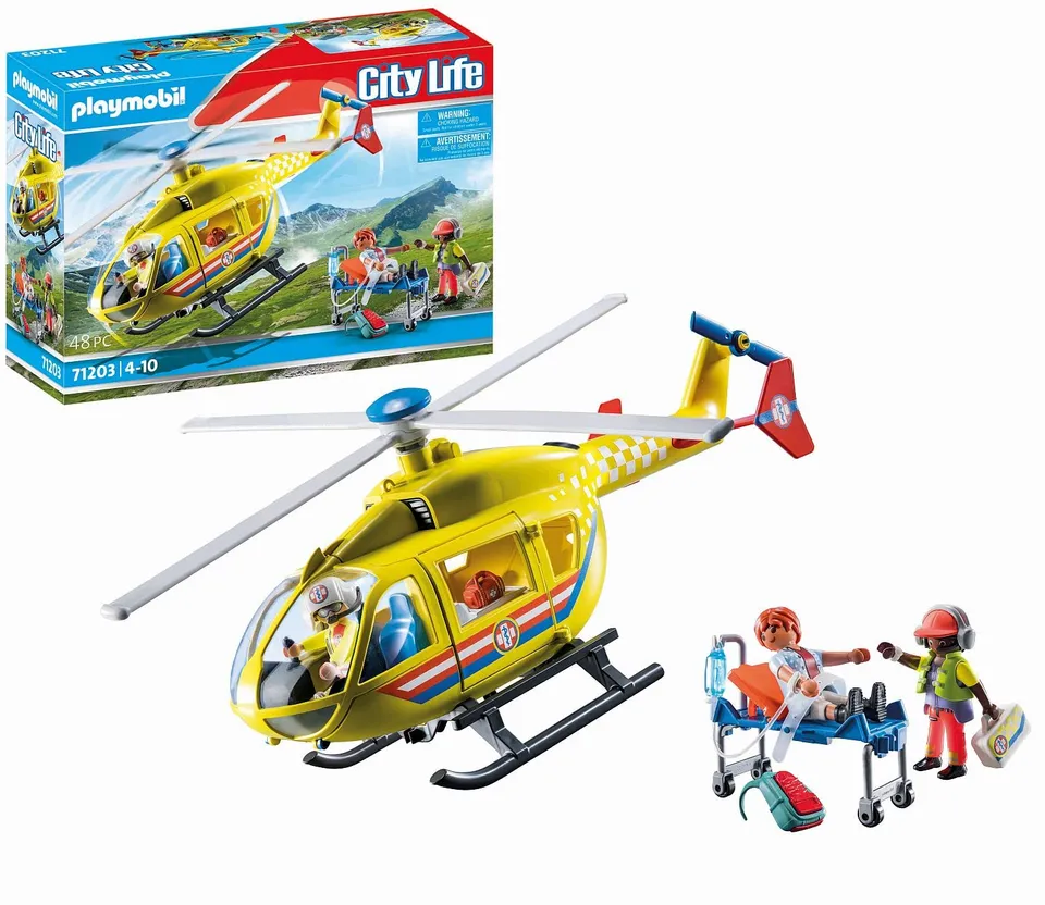 PLAYMOBIL City Life 71203 elicottero soccorso 48 pezzi