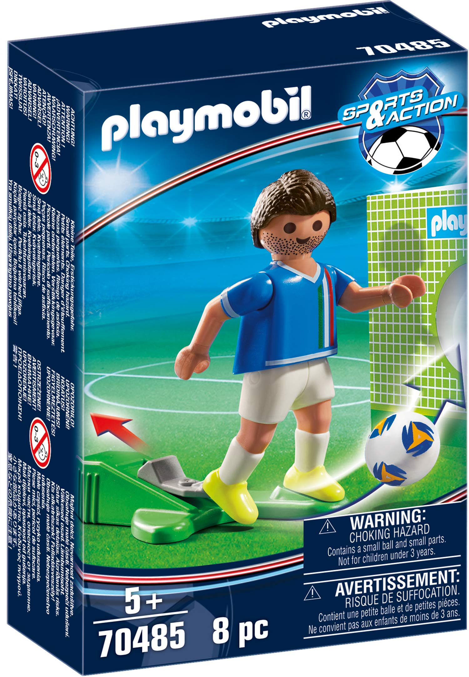 PLAYMOBIL Sports 70485 calciatore Italia con pallone 5 anni