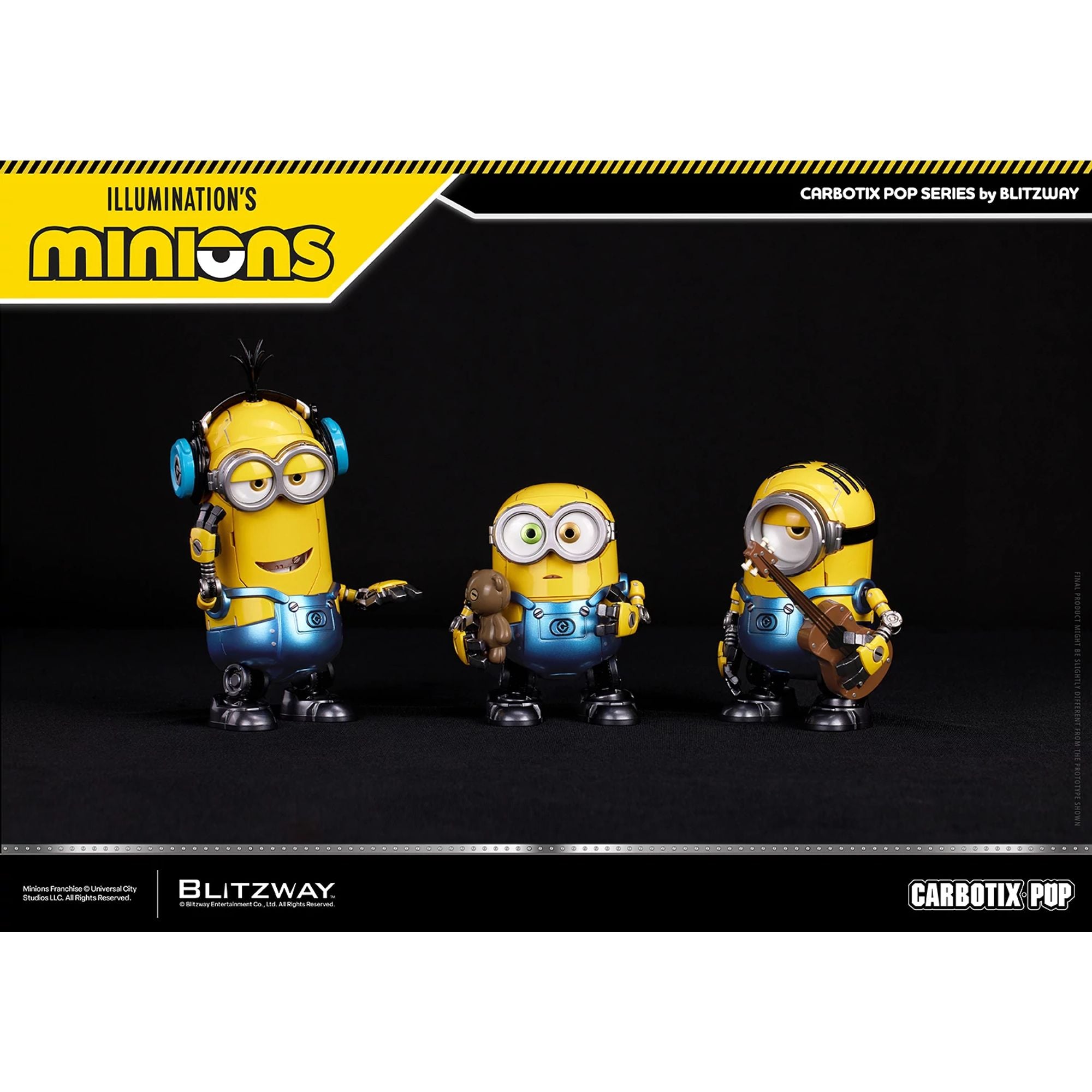 Blitzway Carbotix Pop Minions DX action figure set deluxe