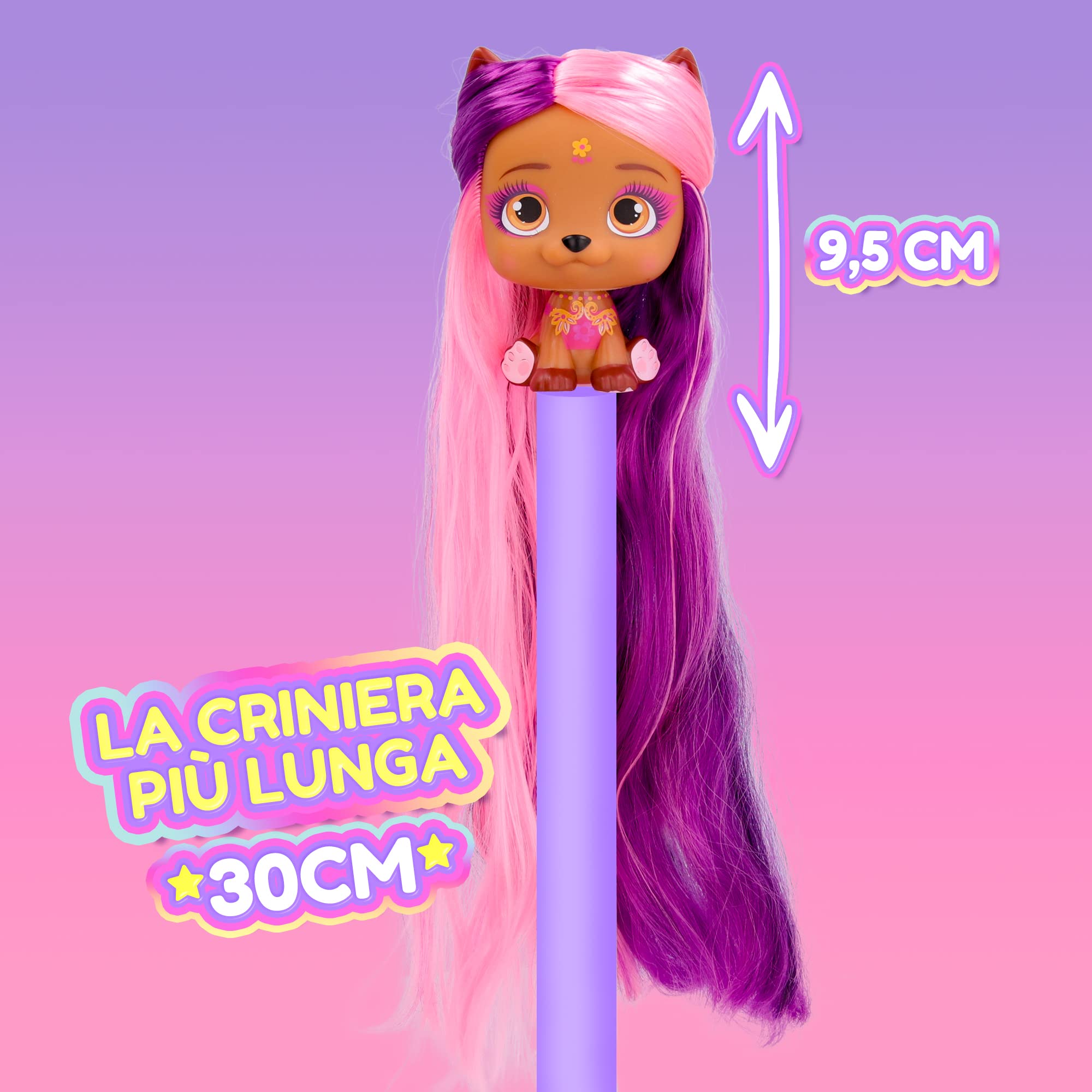 IMC Toys VIP Pets Glam Gems S5 bambola sorpresa capelli gioiello