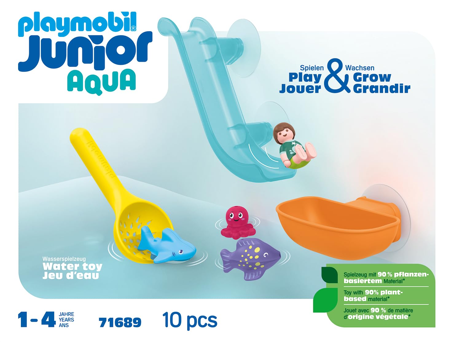 Playmobil Junior Aqua 71689 scivolo acqua animali marini 10 pezzi