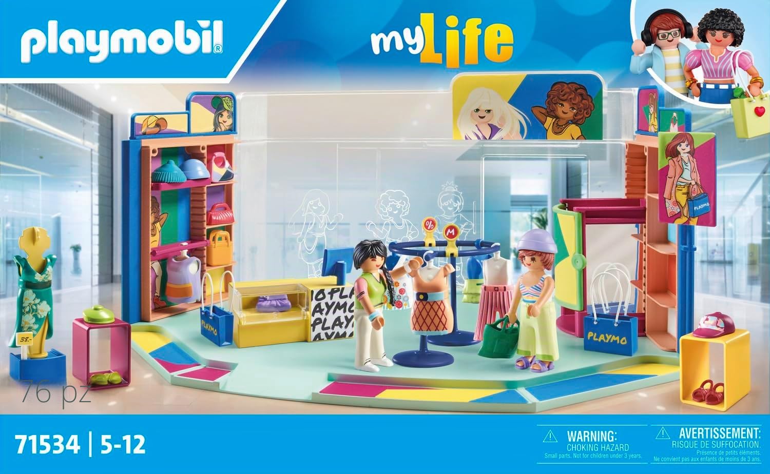 PLAYMOBIL myLife 71534 Fashion Boutique Playset 76 Pezzi