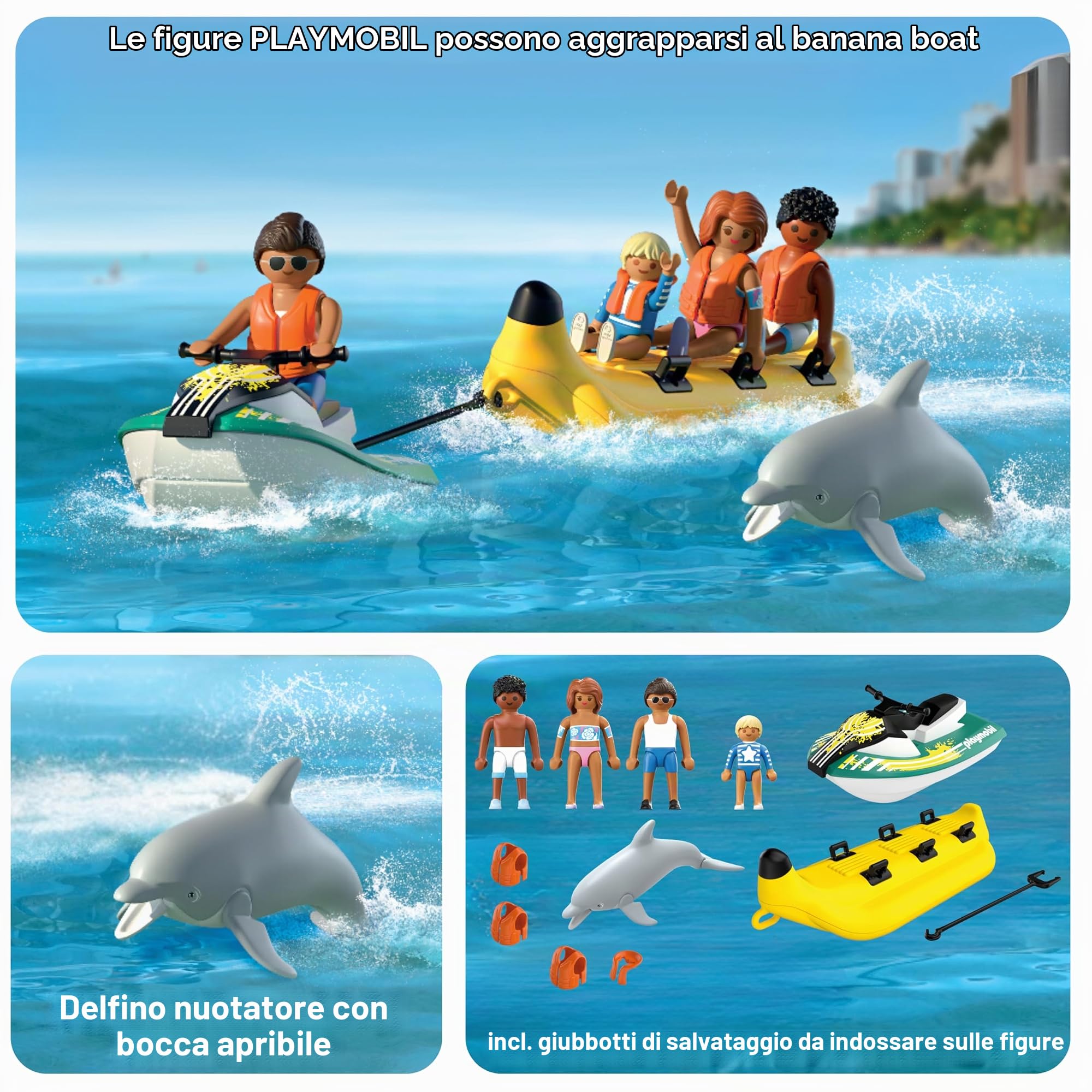 PLAYMOBIL My Life 71905 Banana Boat Giocattolo Spiaggia 4 Anni