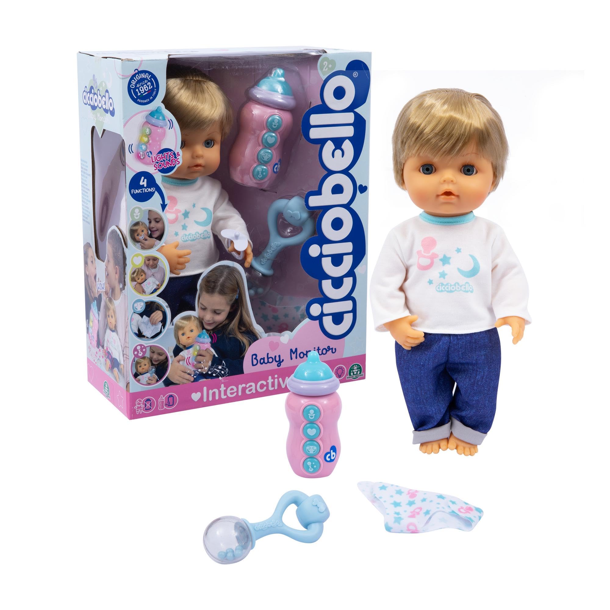 Cicciobello Baby Monitor Bambola Interattiva 30 cm Morbida