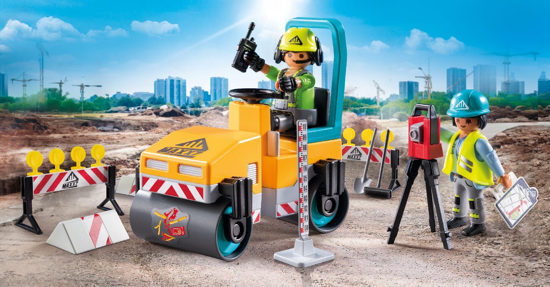 Playmobil Action Heroes 71751 cantiere stradale giocattolo