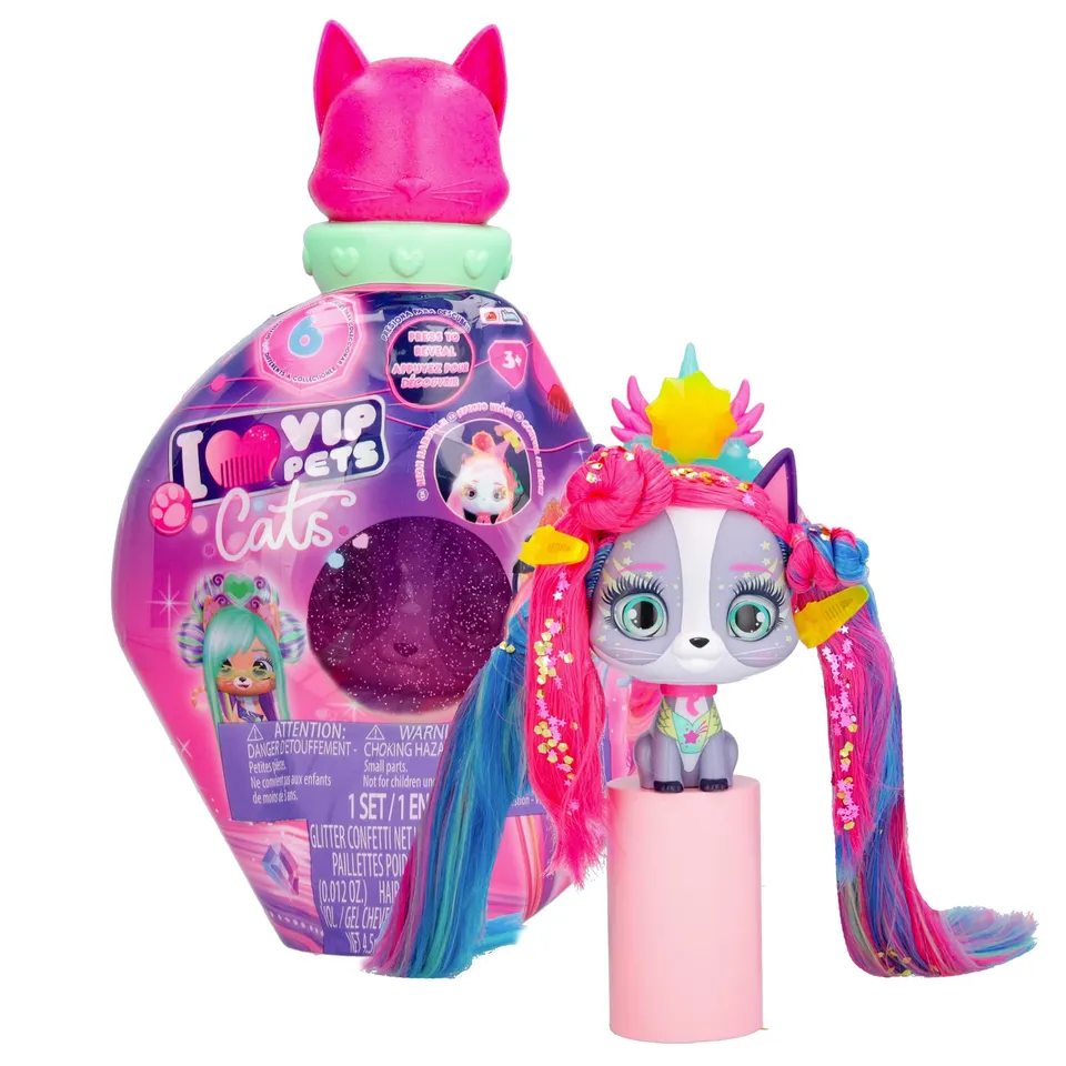 IMC Toys VIP Pets Cats Gattino Glow 15 Accessori Capsula UV