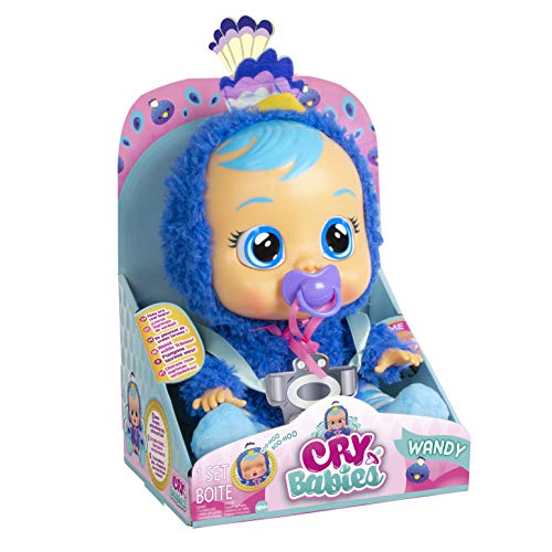 CRY BABIES Wandy pavone blu bambola pigiama 30 cm