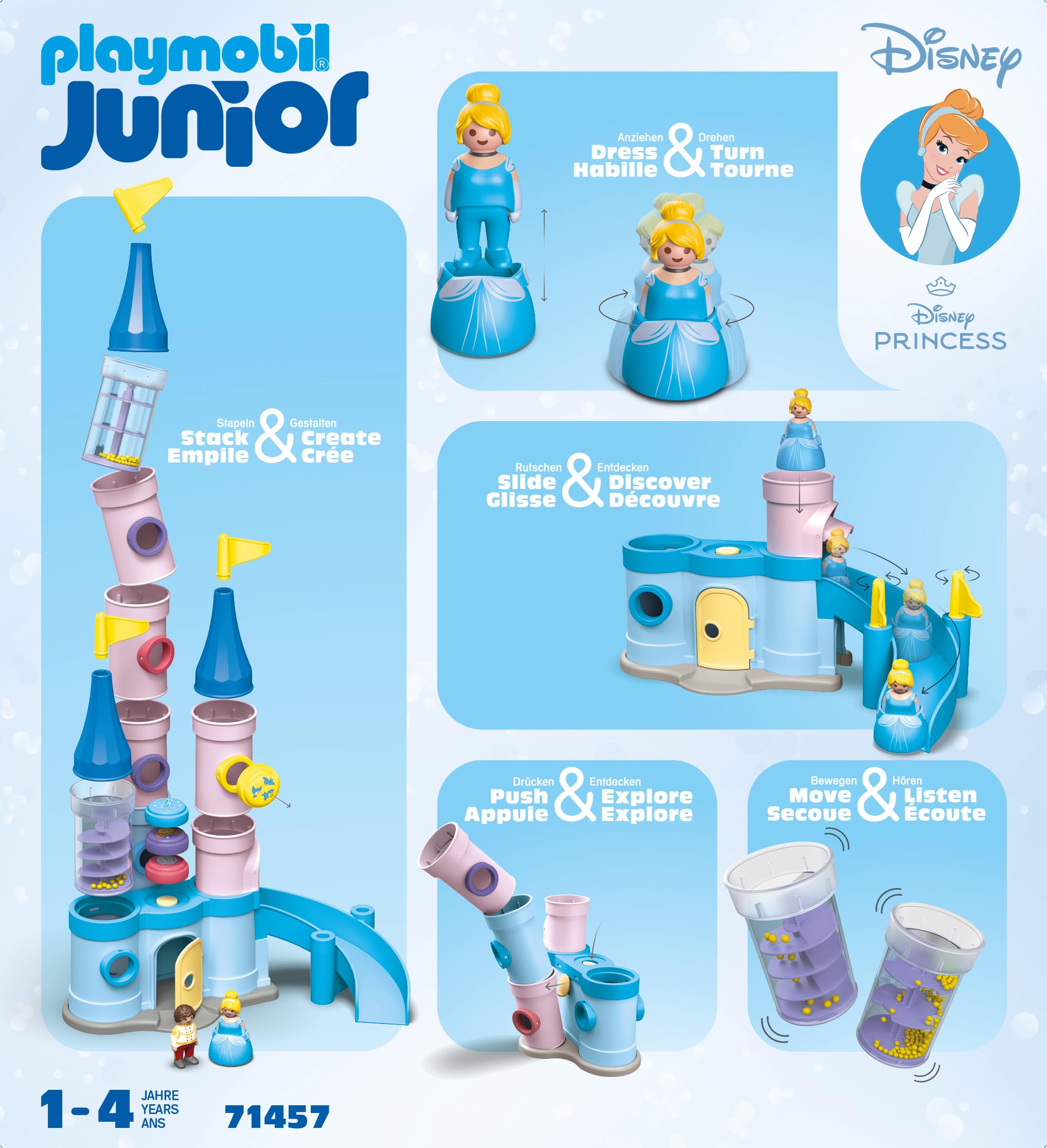 Playmobil Junior 71457 Castello di Cenerentola playset 25 pezzi