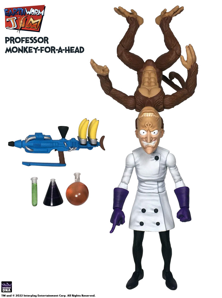 Premium DNA Earthworm Jim Professor Monkey action figure 1/12