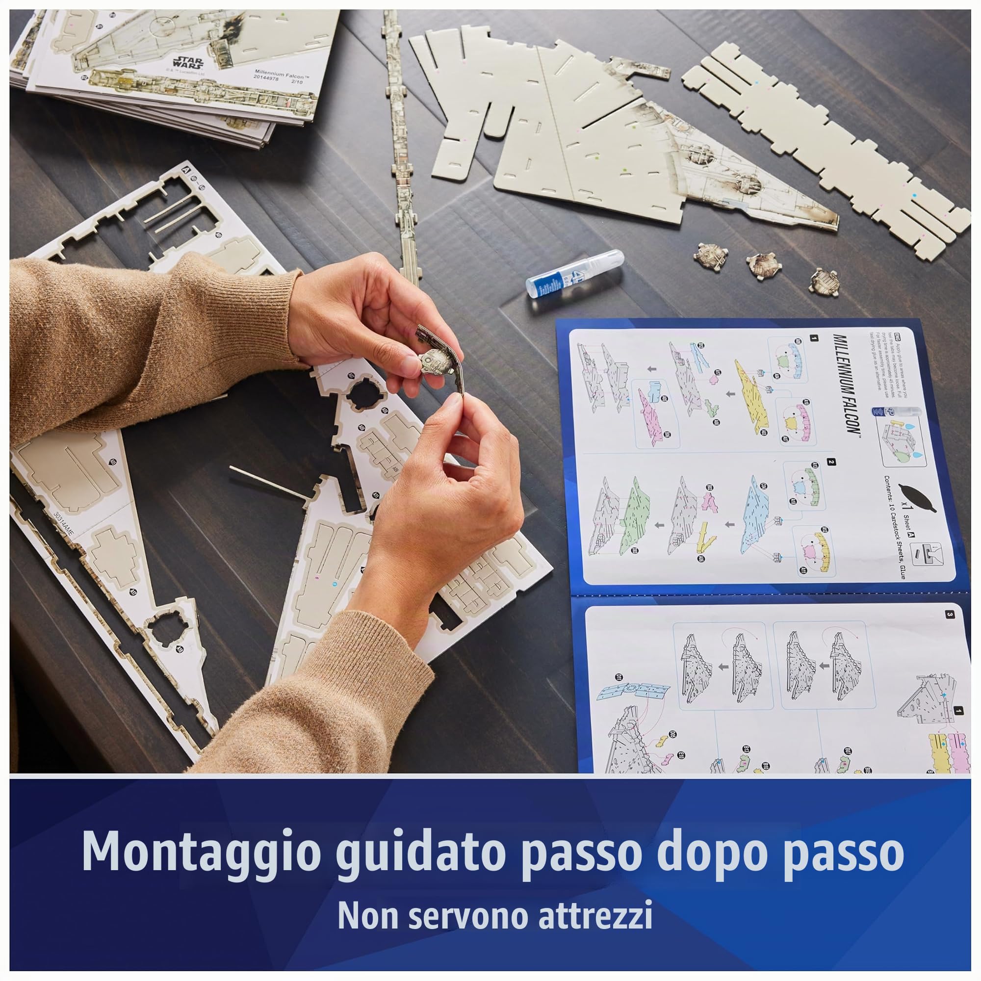 4D Build Star Wars Millennium Falcon puzzle 3D 223 pezzi modello