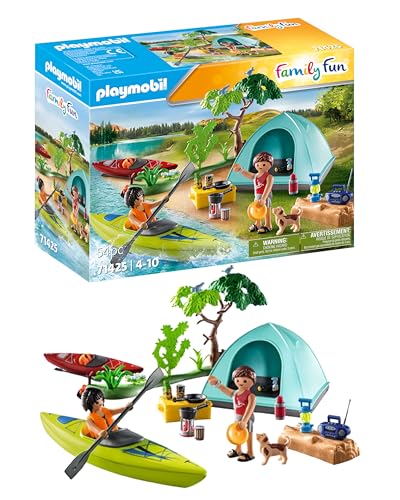 PLAYMOBIL My Life 71425 Avventura in Canoa campeggio 54 pezzi
