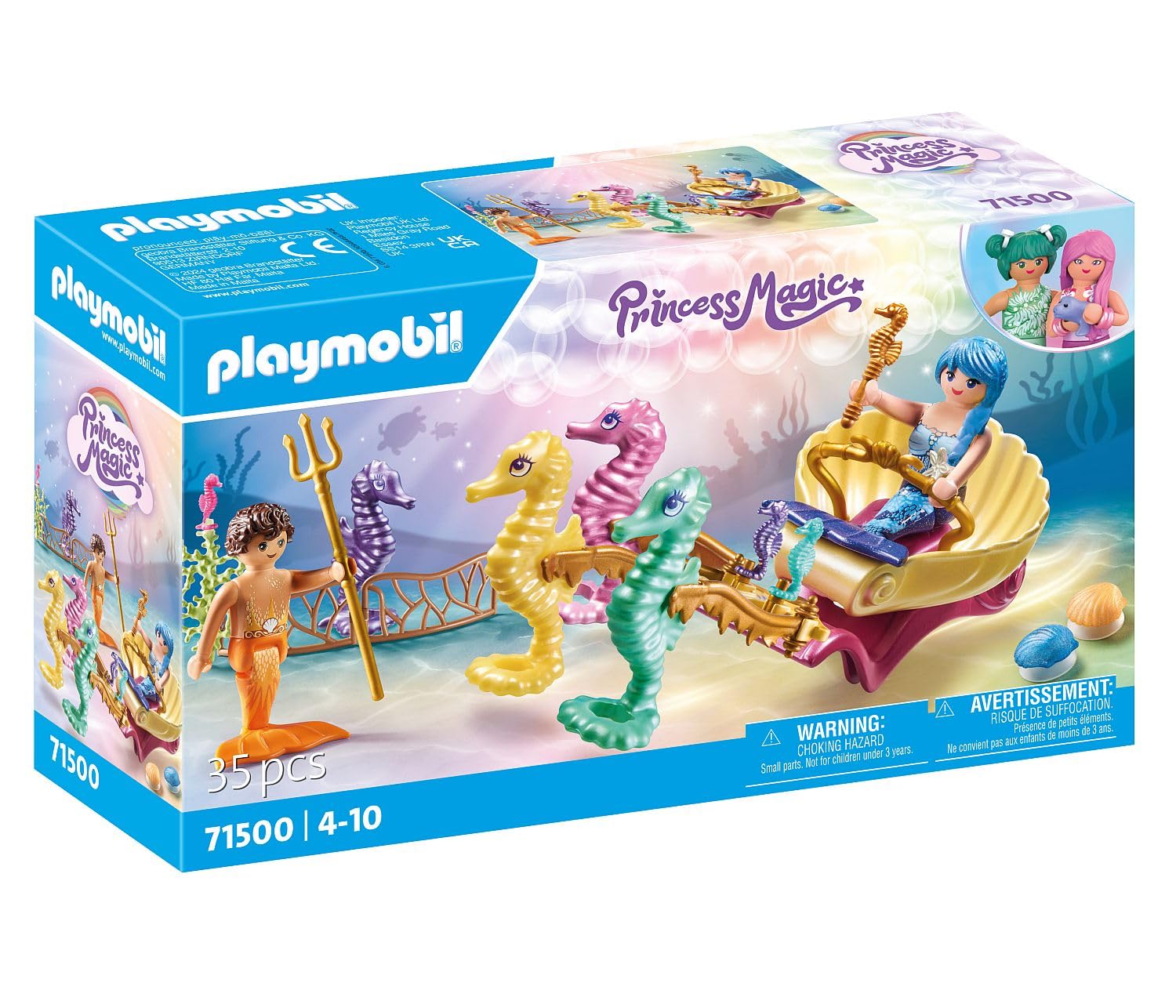 PLAYMOBIL Princess Magic 71500 carrozza sirene 35 pezzi