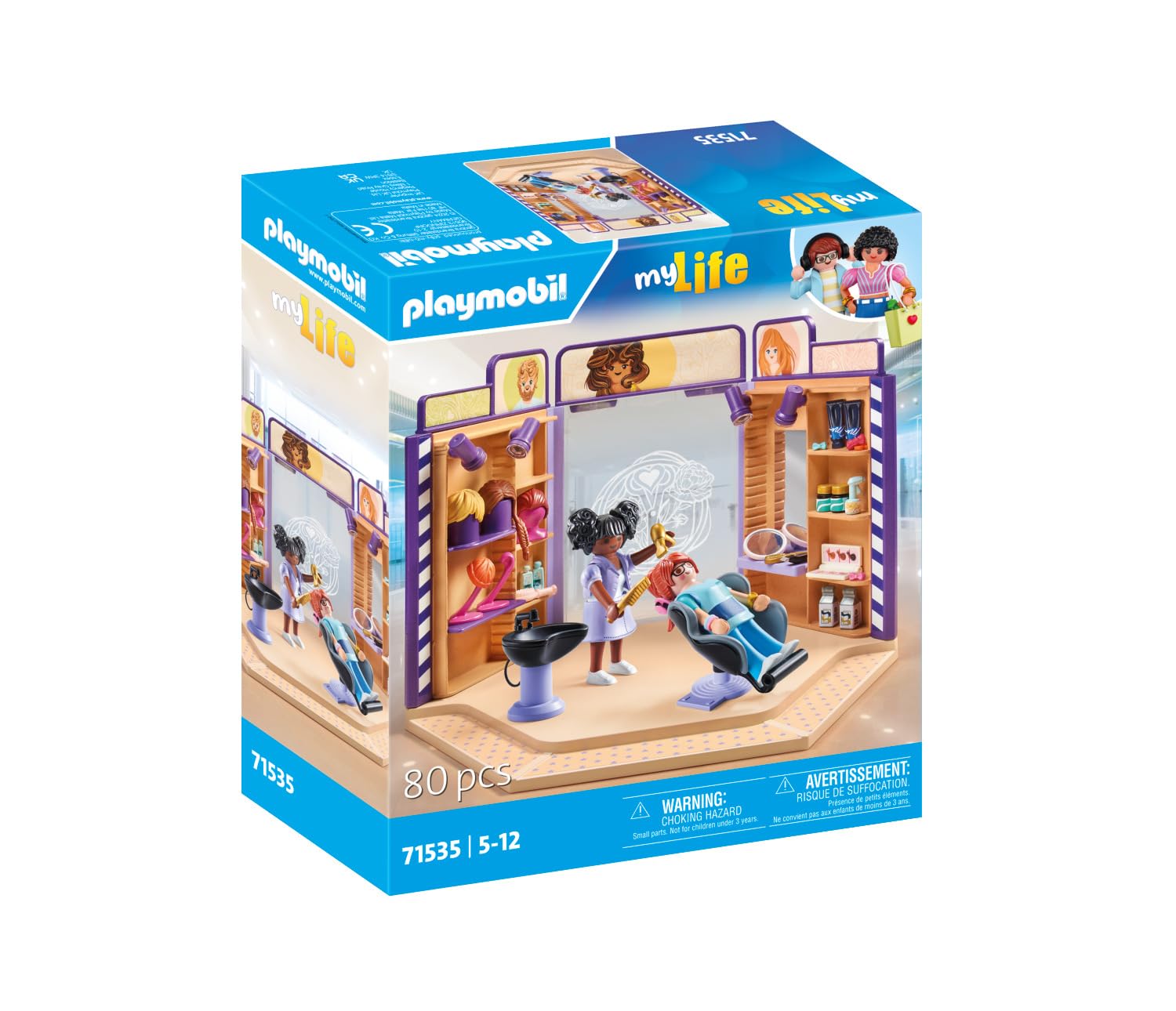 PLAYMOBIL myLife 71535 Parrucchiera playset 80 pezzi