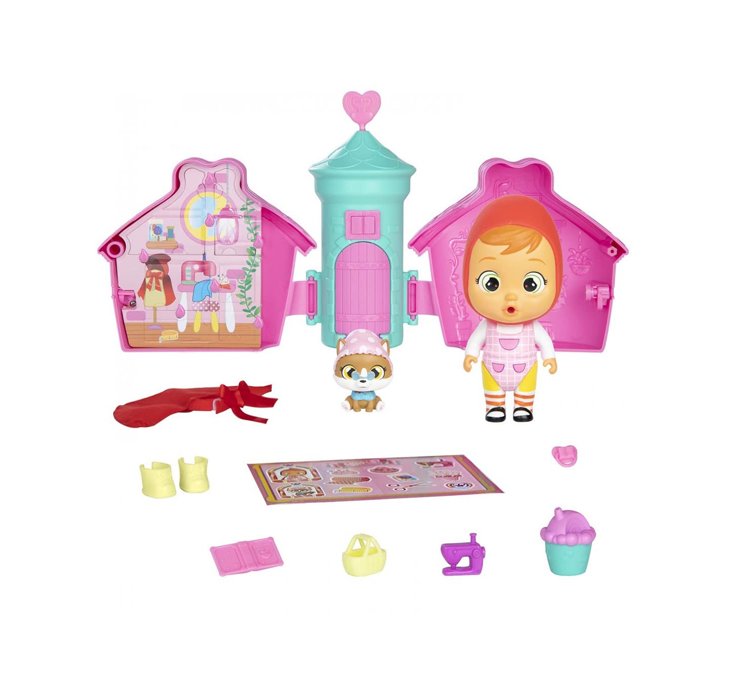 Cry Babies Magic Tears Casetta Castello Mini Bambola Sorpresa 8 Pezzi