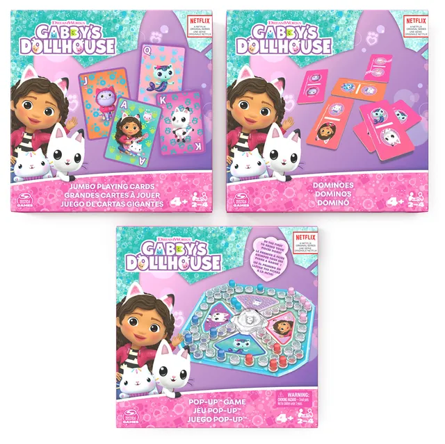 Spin Master Gabby Set 3 Giochi da Tavolo Casa Bambole 4+ Anni