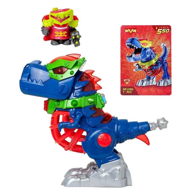 Superthings Guardians of Kazoom Mr King T-Rex robot dinosauro luci e suoni