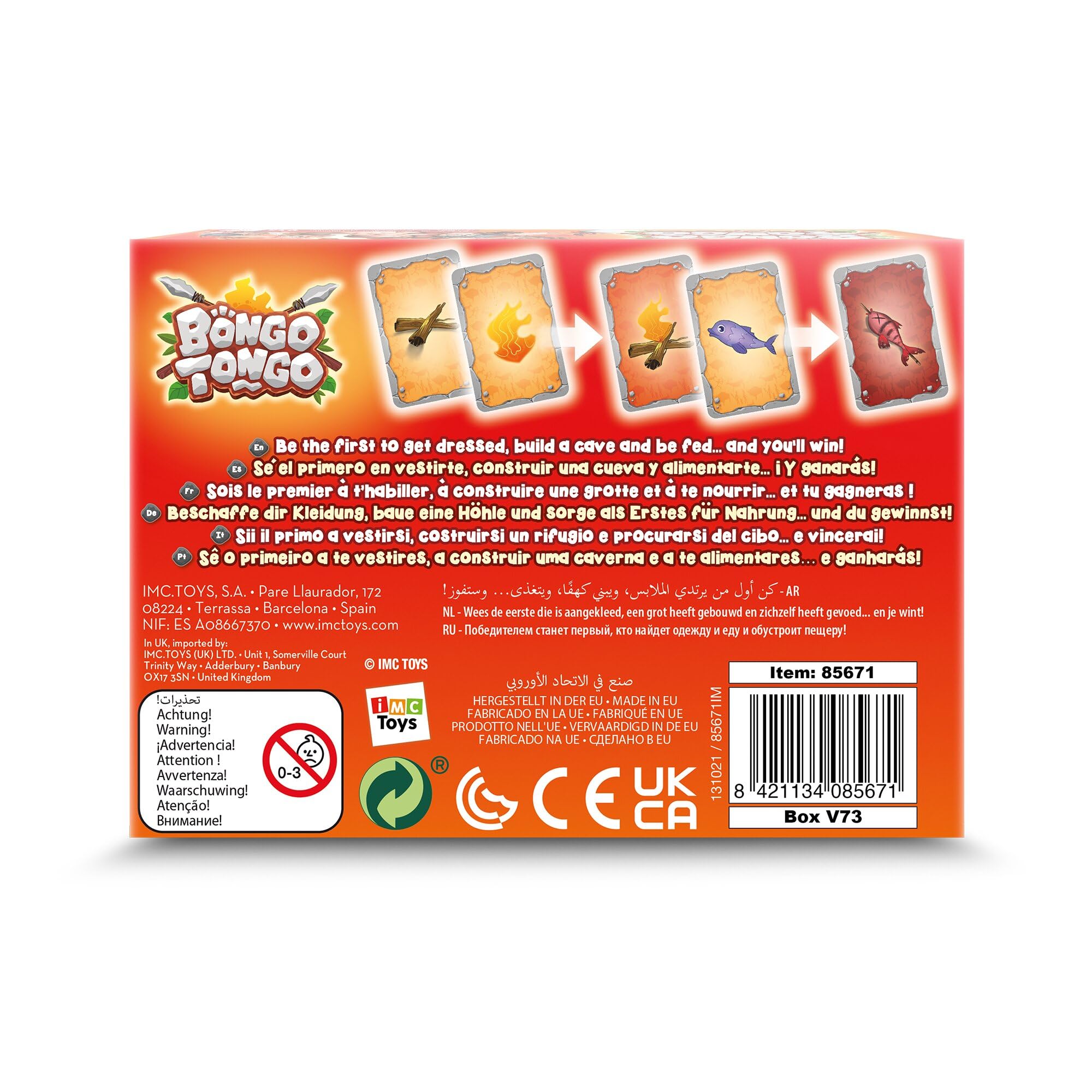 IMC Toys Play Fun Bongo Tongo gioco di carte 95 carte da 6 anni