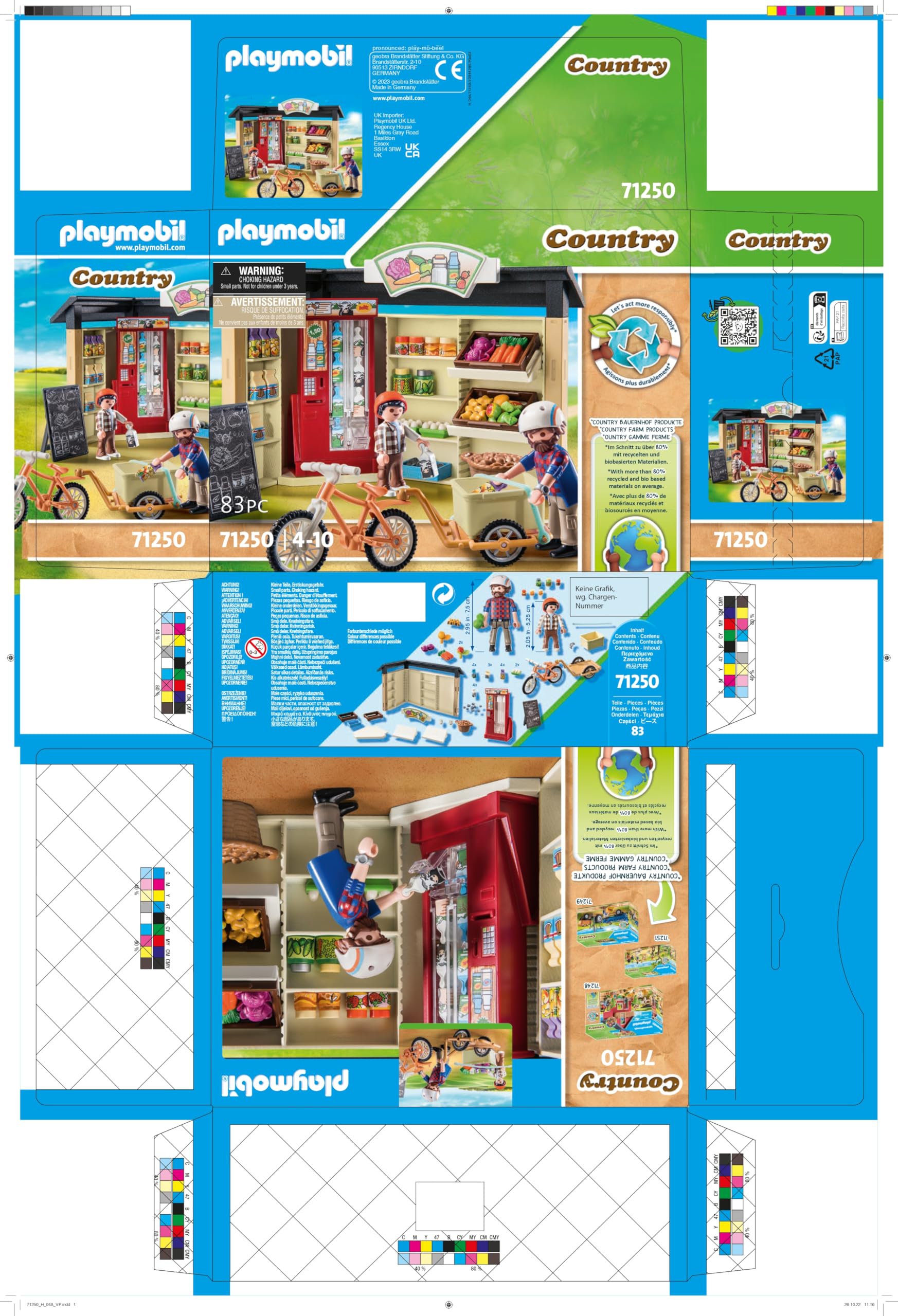 PLAYMOBIL Country 71250 Bottega Agricola 24 Ore Giocattolo
