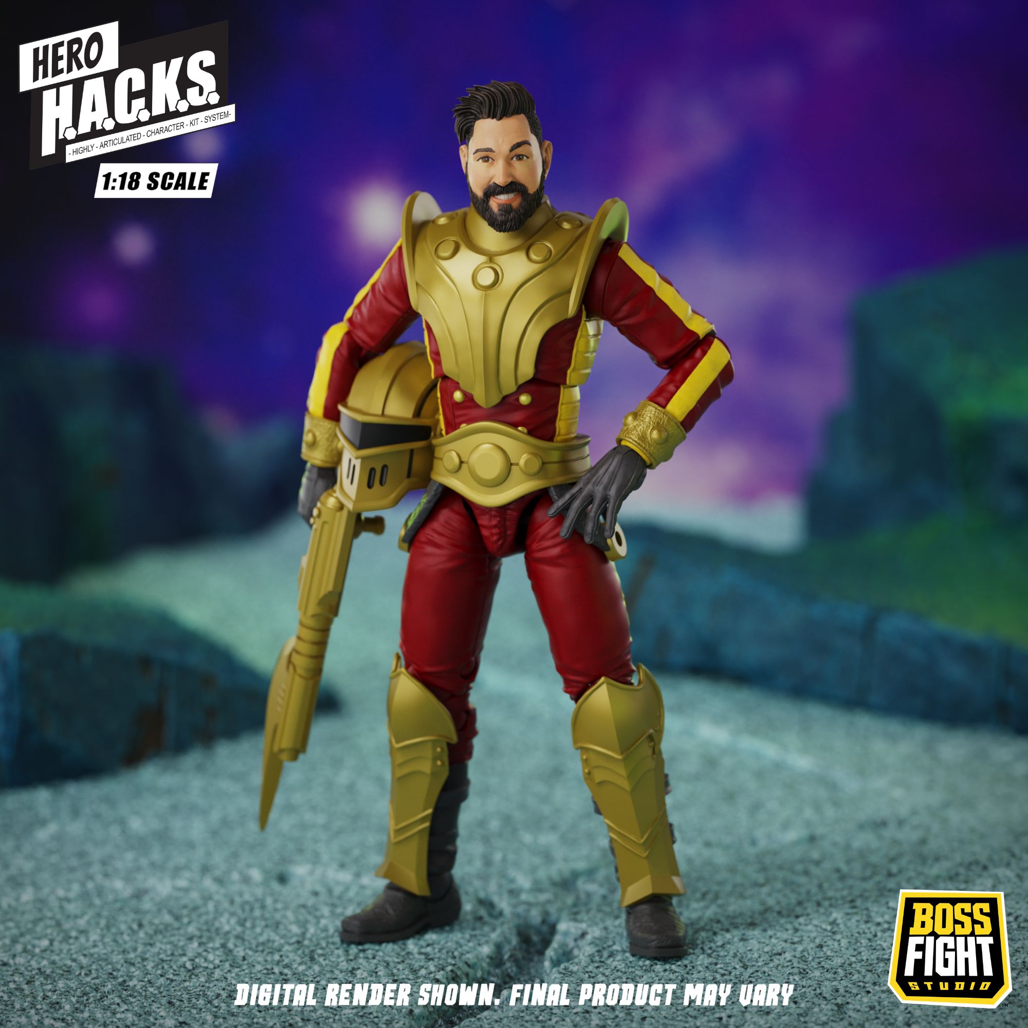 Boss Fight Studio Hero HACKS Stellar Guard action figure 10 cm