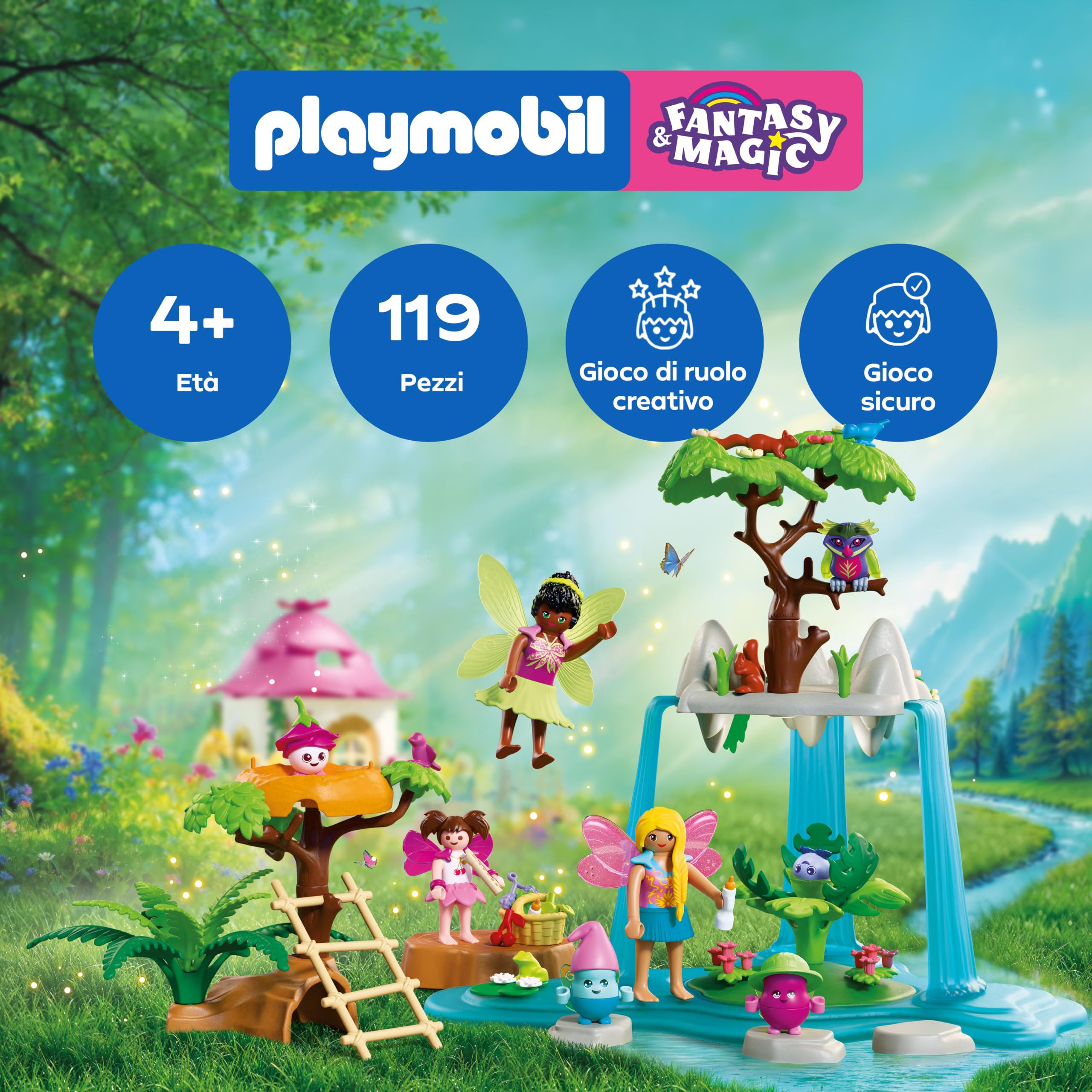PLAYMOBIL Fantasy 72214 luogo incontro magico cascata