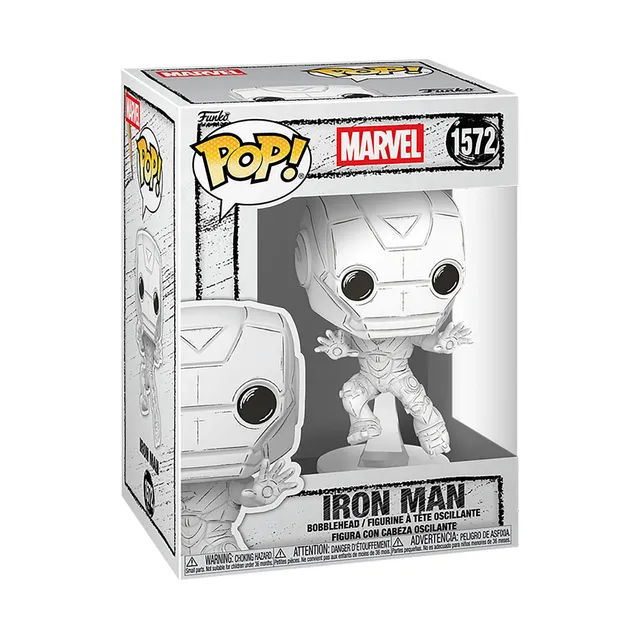 Funko Pop Marvel Sketched Iron Man vinile 15 cm