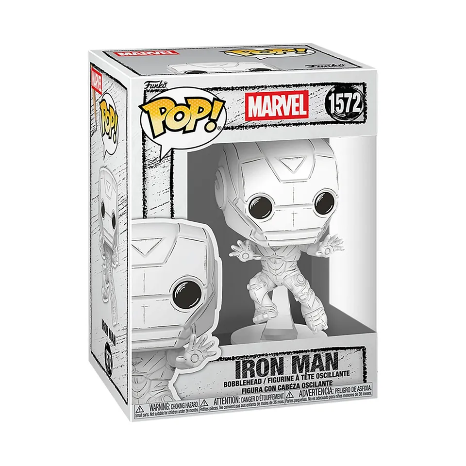 Funko Pop Marvel Sketched Iron Man vinile 15 cm