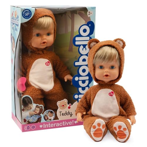 Cicciobello Classic Teddy Bear bambola 42 cm con ciuccio