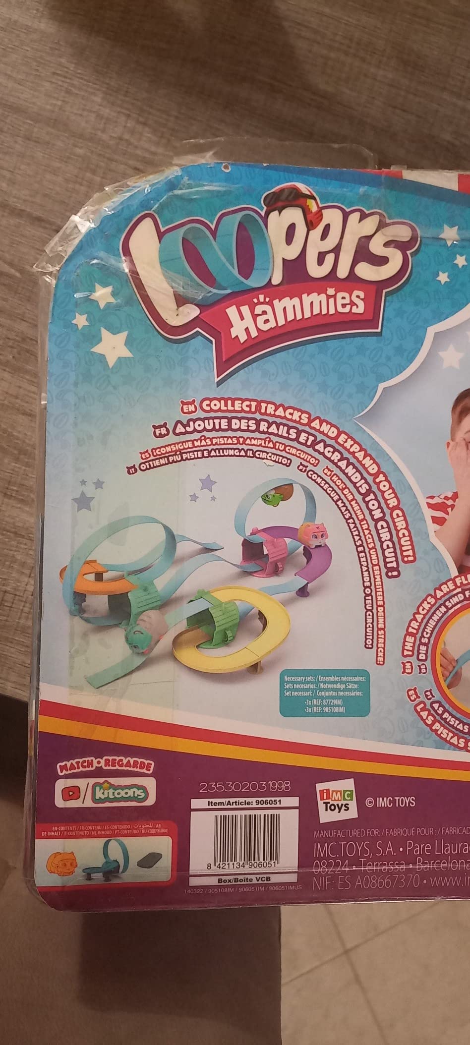 Imc Toys Loopers Hammies Turbo criceto interattivo pista