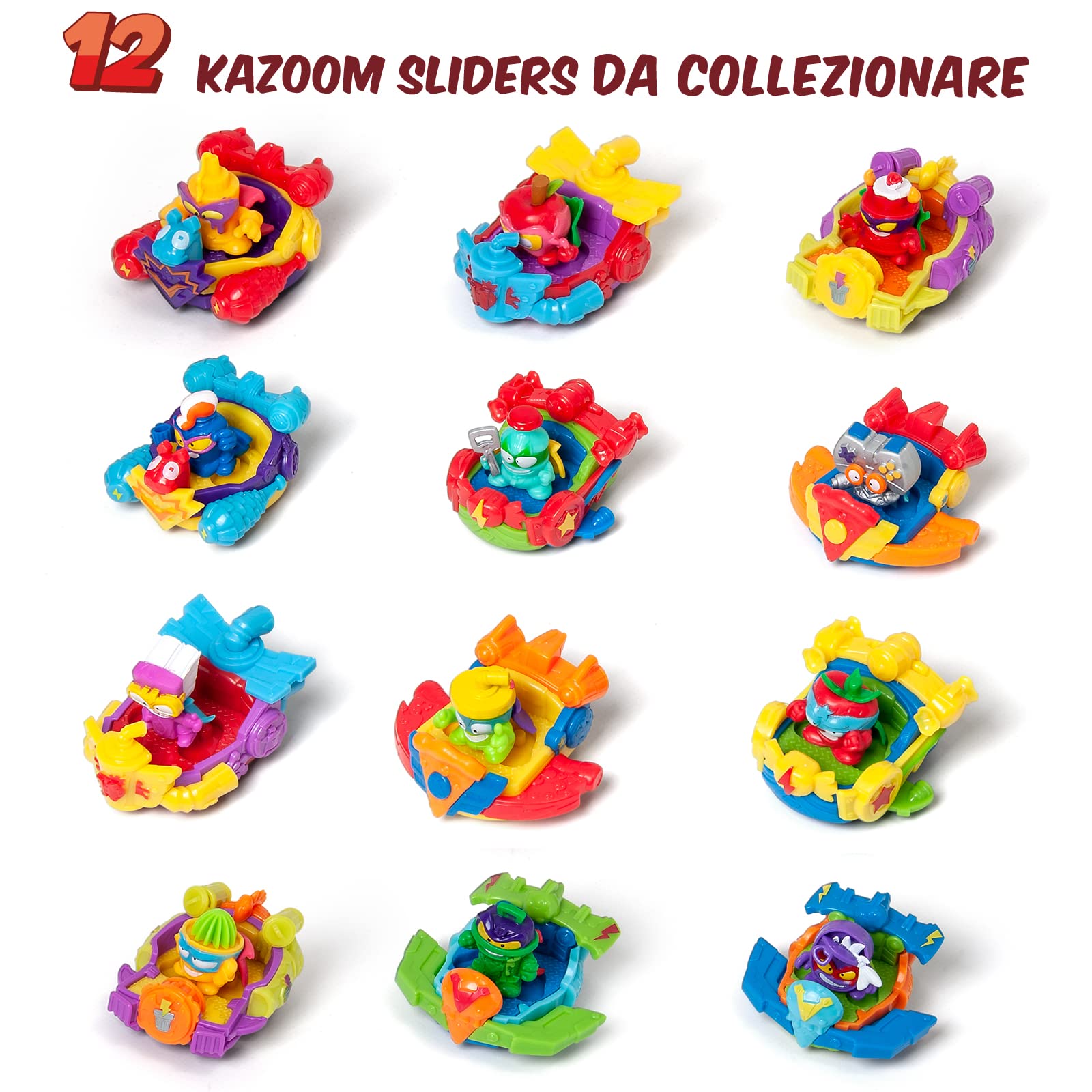 SuperThings Kazoom Kids Blister 4 personaggi capitano argentato con slider
