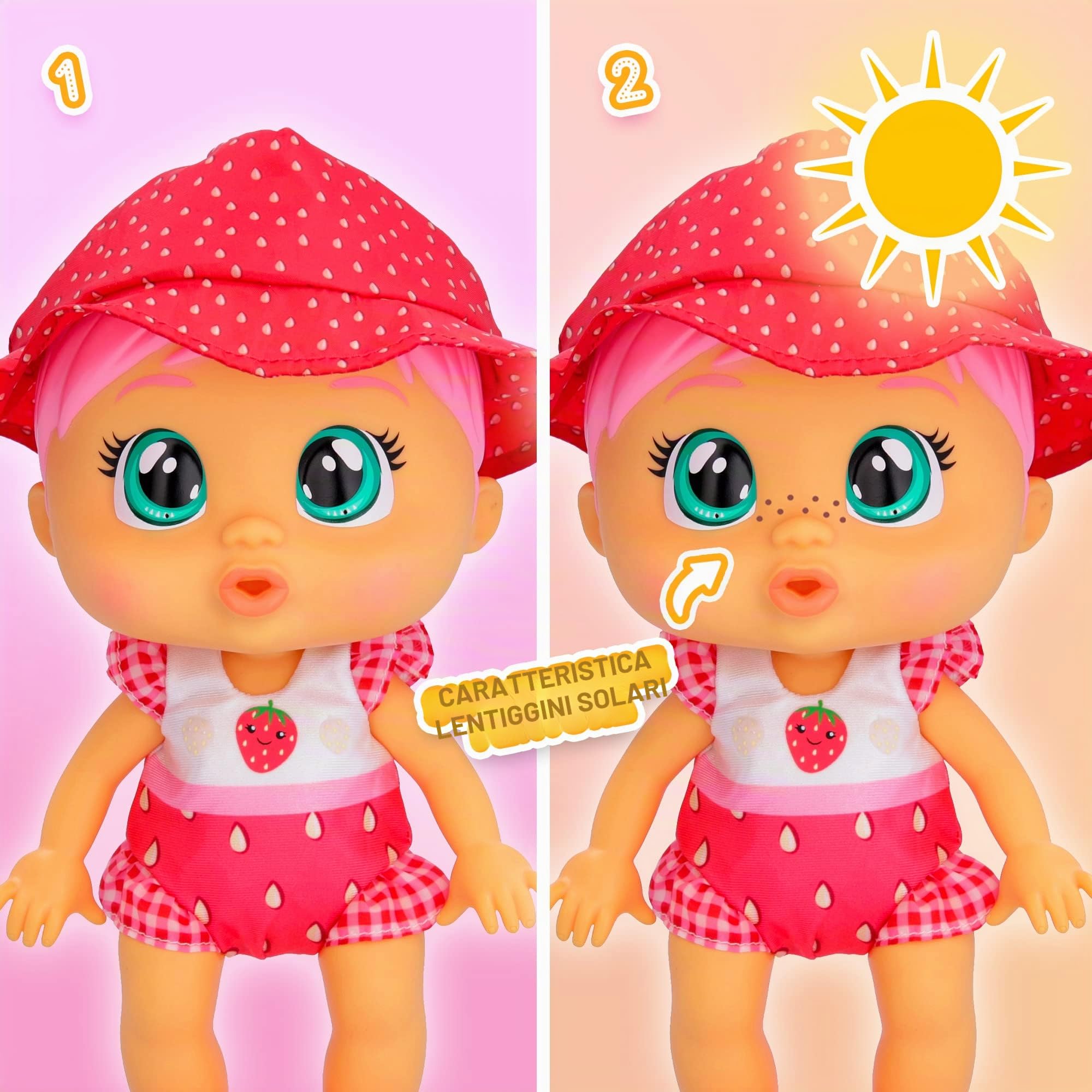 CRY BABIES Fun Sun Ella bambola acqua impermeabile 28 cm