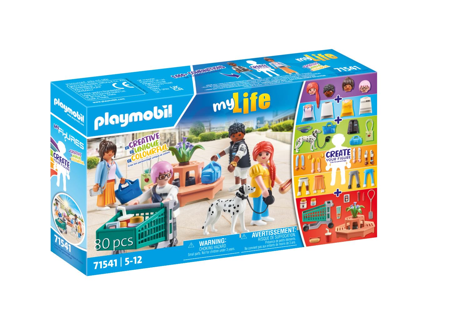 Playmobil myLife 71541 MyFigures Shopping Playset 80 Pezzi