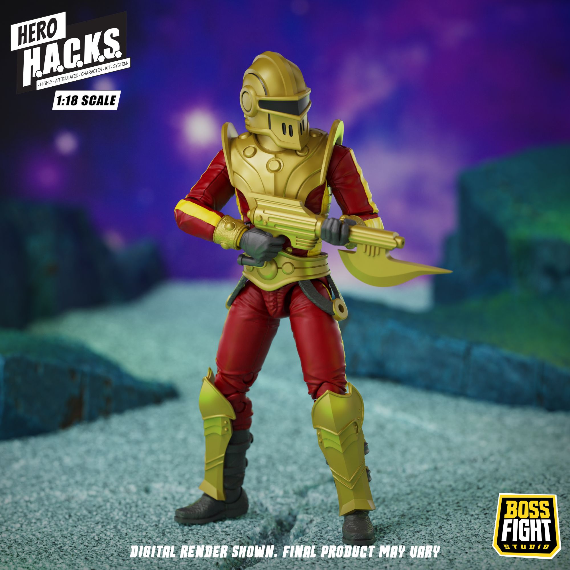 Boss Fight Studio Hero HACKS Stellar Guard action figure 10 cm