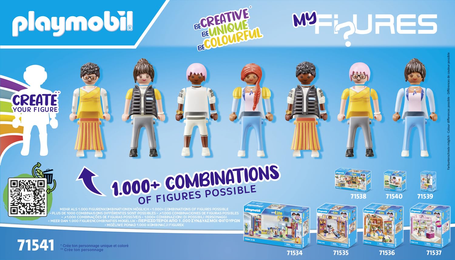 Playmobil myLife 71541 MyFigures Shopping Playset 80 Pezzi